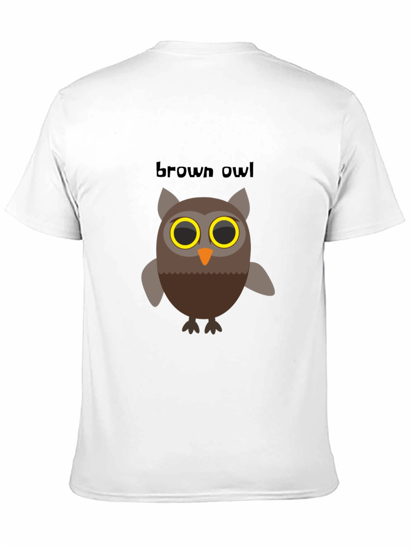 Brown Owl Graphic Tee - Mens Black T-Shirt