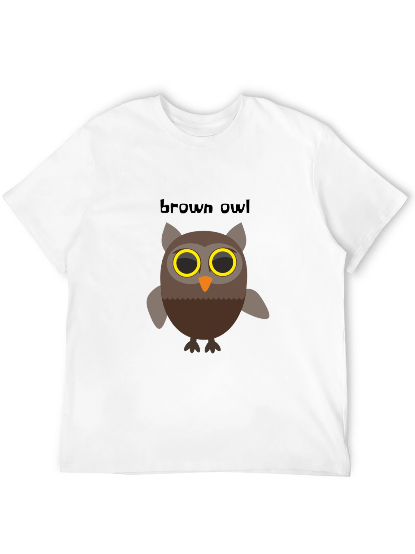 Brown Owl Graphic Tee - Mens Black T-Shirt