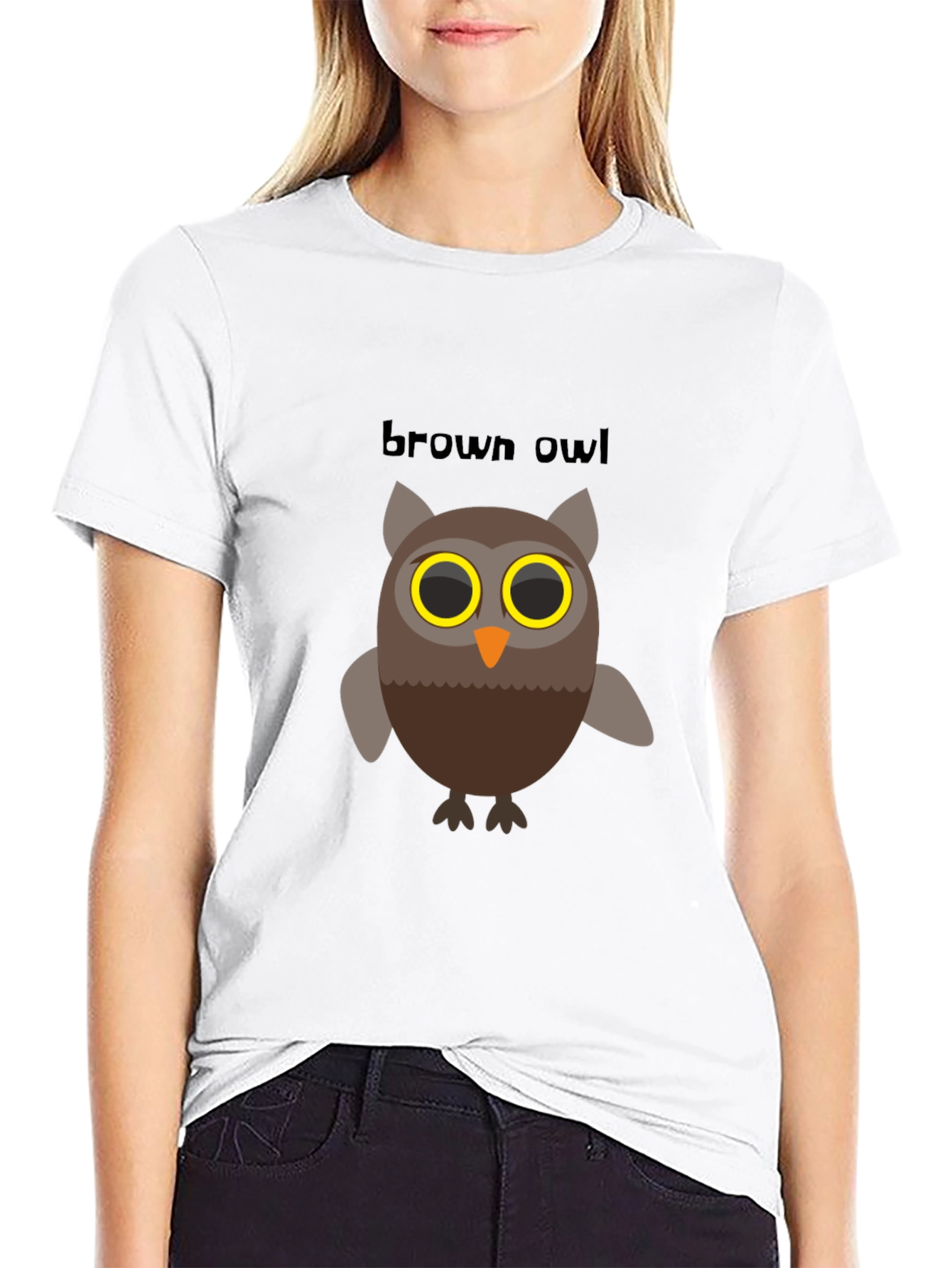 Brown Owl Graphic Tee - Mens Black T-Shirt