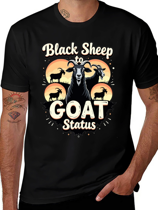 Black Sheep to Goat Status Graphic Tee