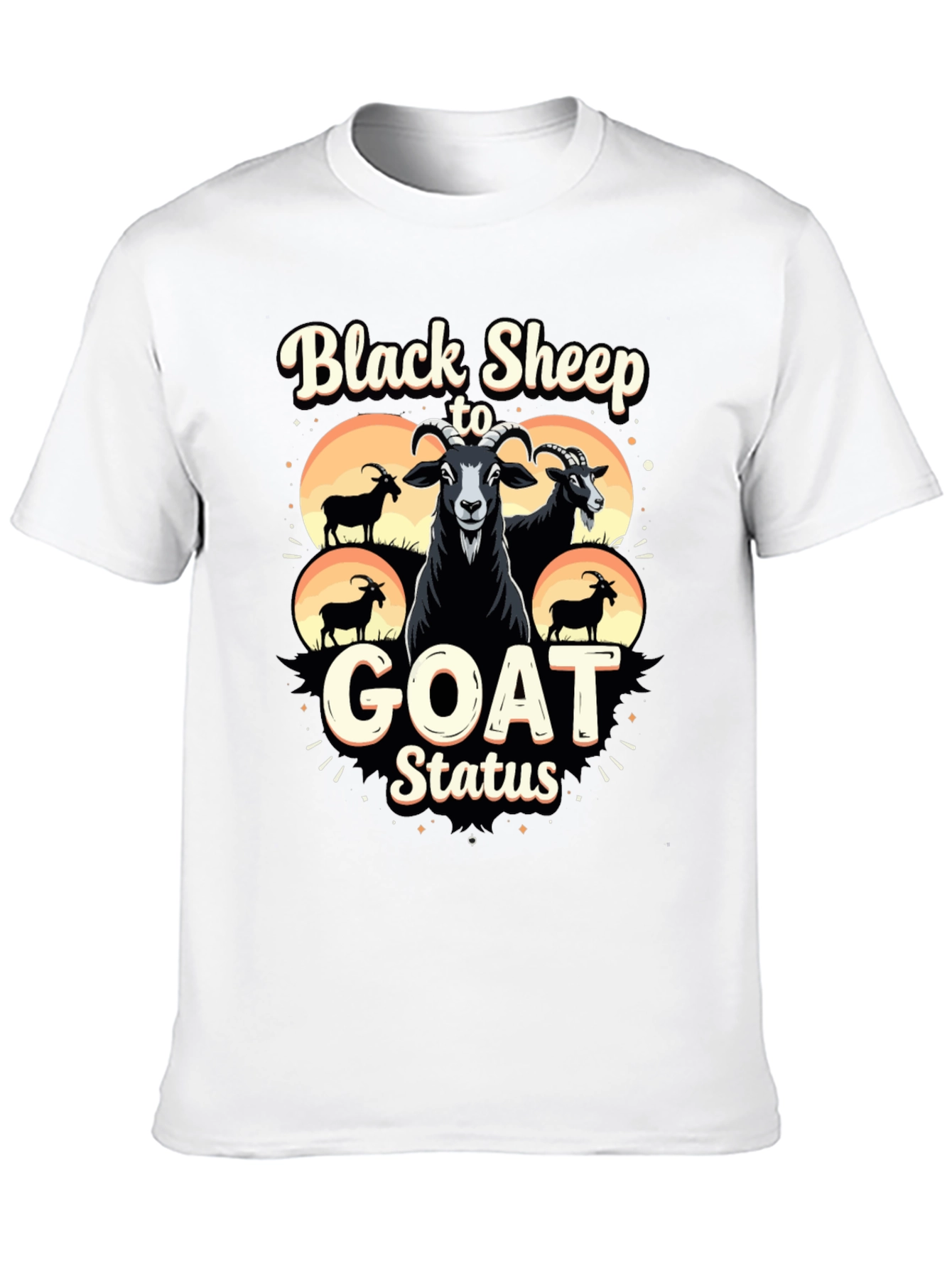 Black Sheep to Goat Status Graphic Tee