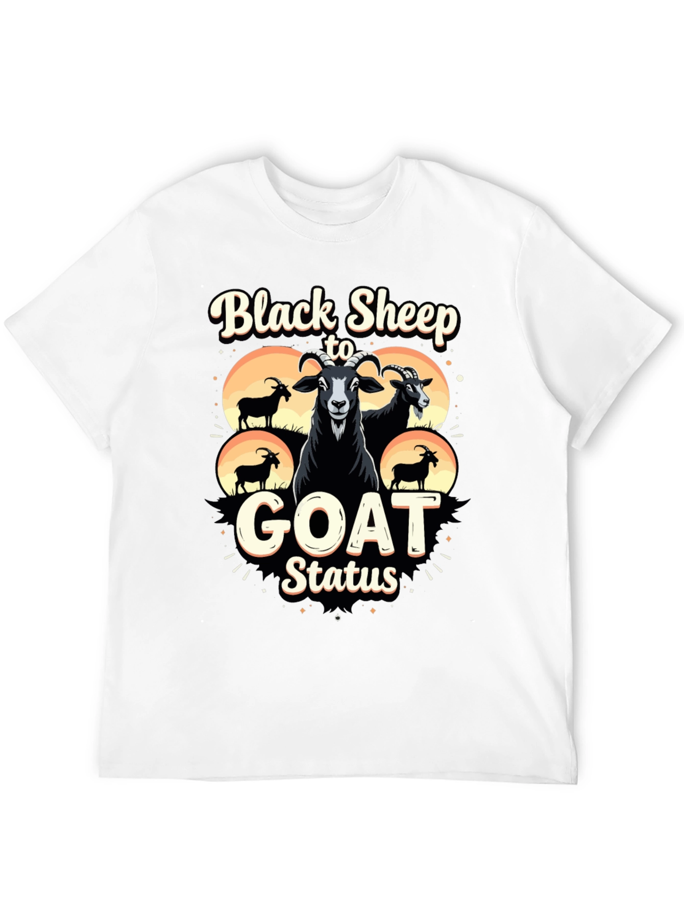 Black Sheep to Goat Status Graphic Tee