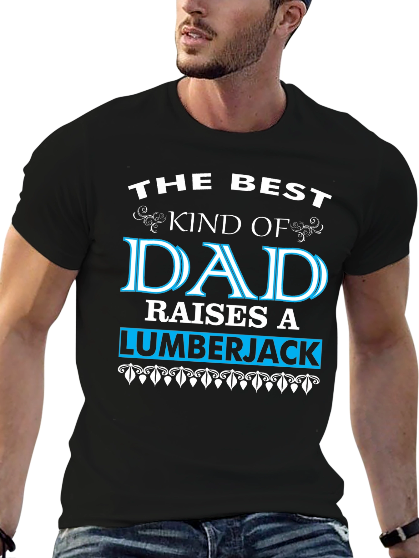 Best Kind of Dad Lumberjack Graphic T-Shirt