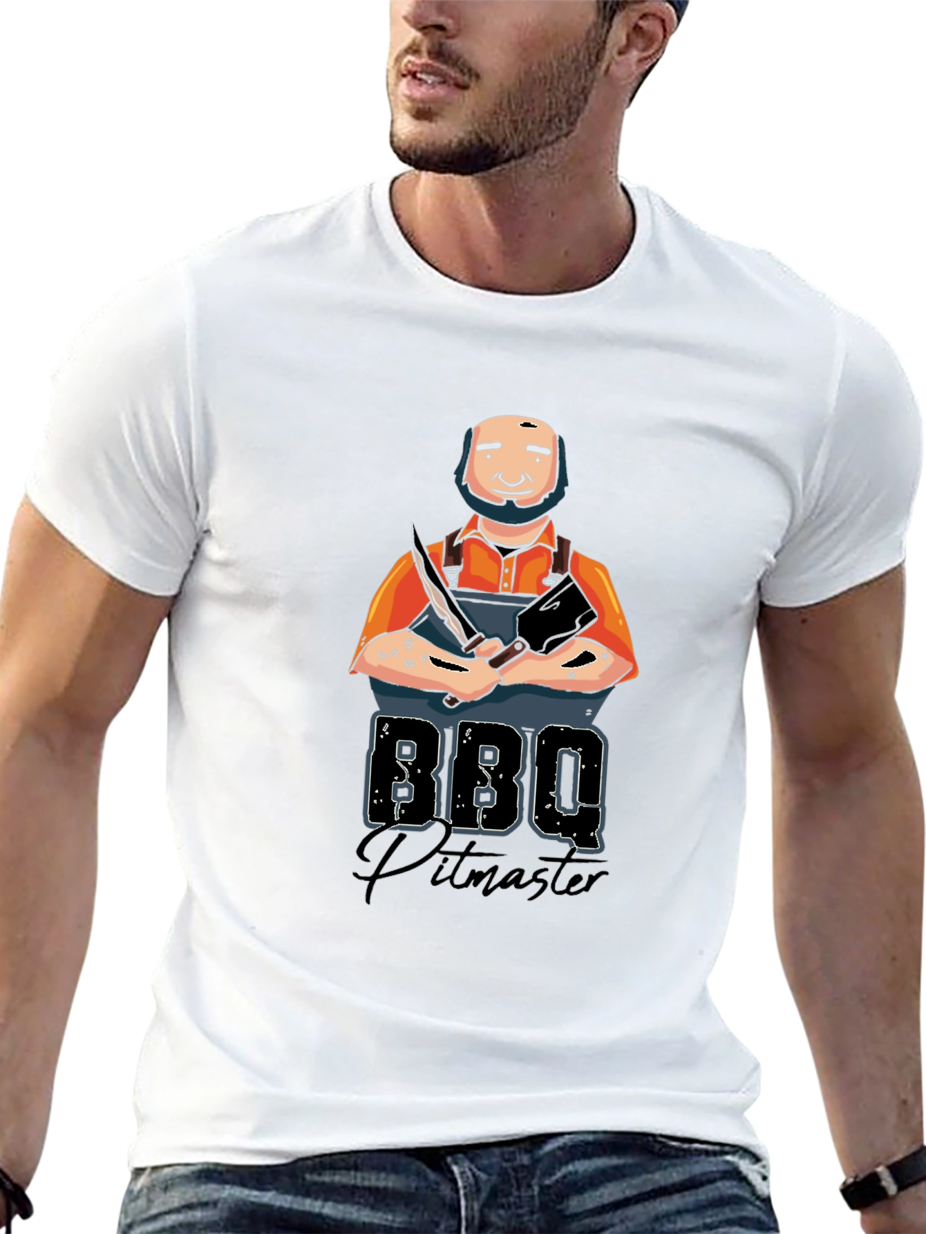 BBQ Pitmaster Graphic T-Shirt - Grilling Tee