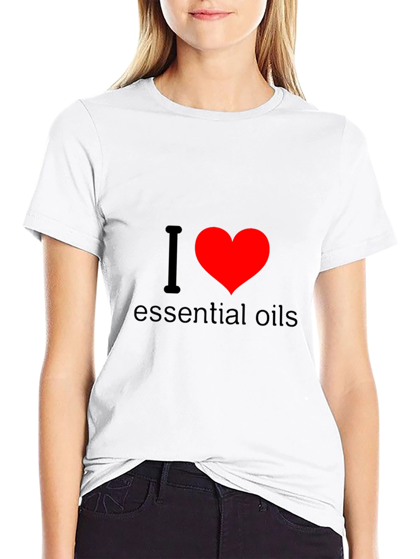 I Love Essential Oils Black T-Shirt