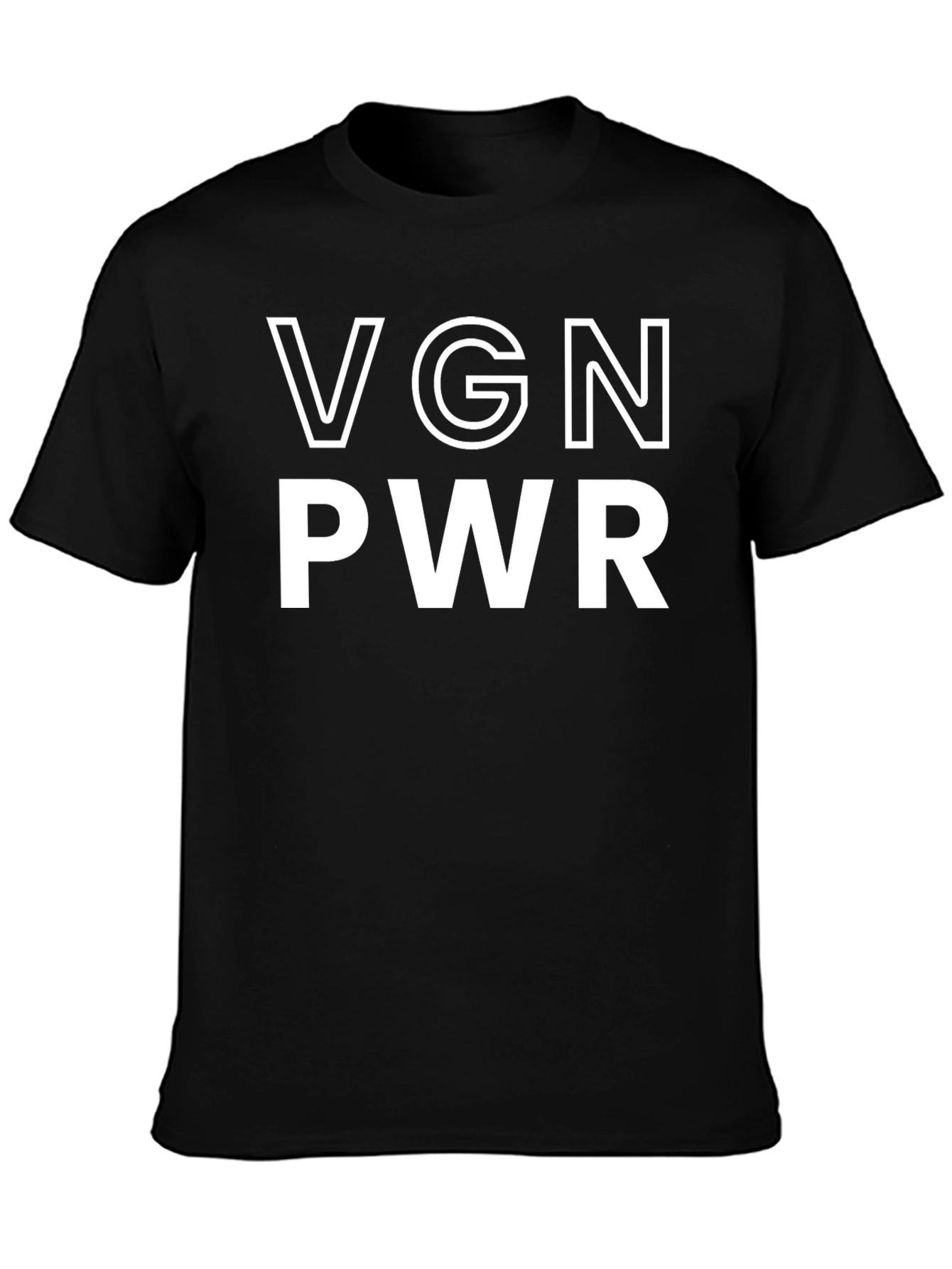 VGN PWR Black T-Shirt - Vegan Power Tee