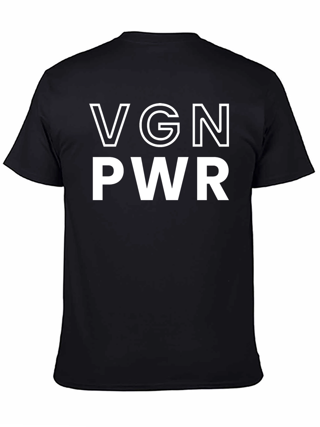 VGN PWR Black T-Shirt - Vegan Power Tee