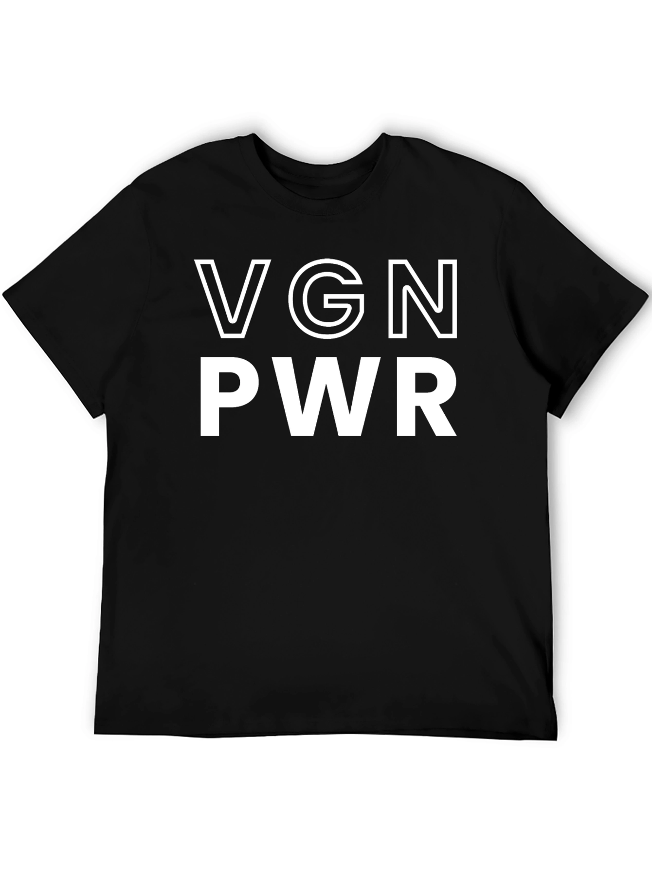 VGN PWR Black T-Shirt - Vegan Power Tee