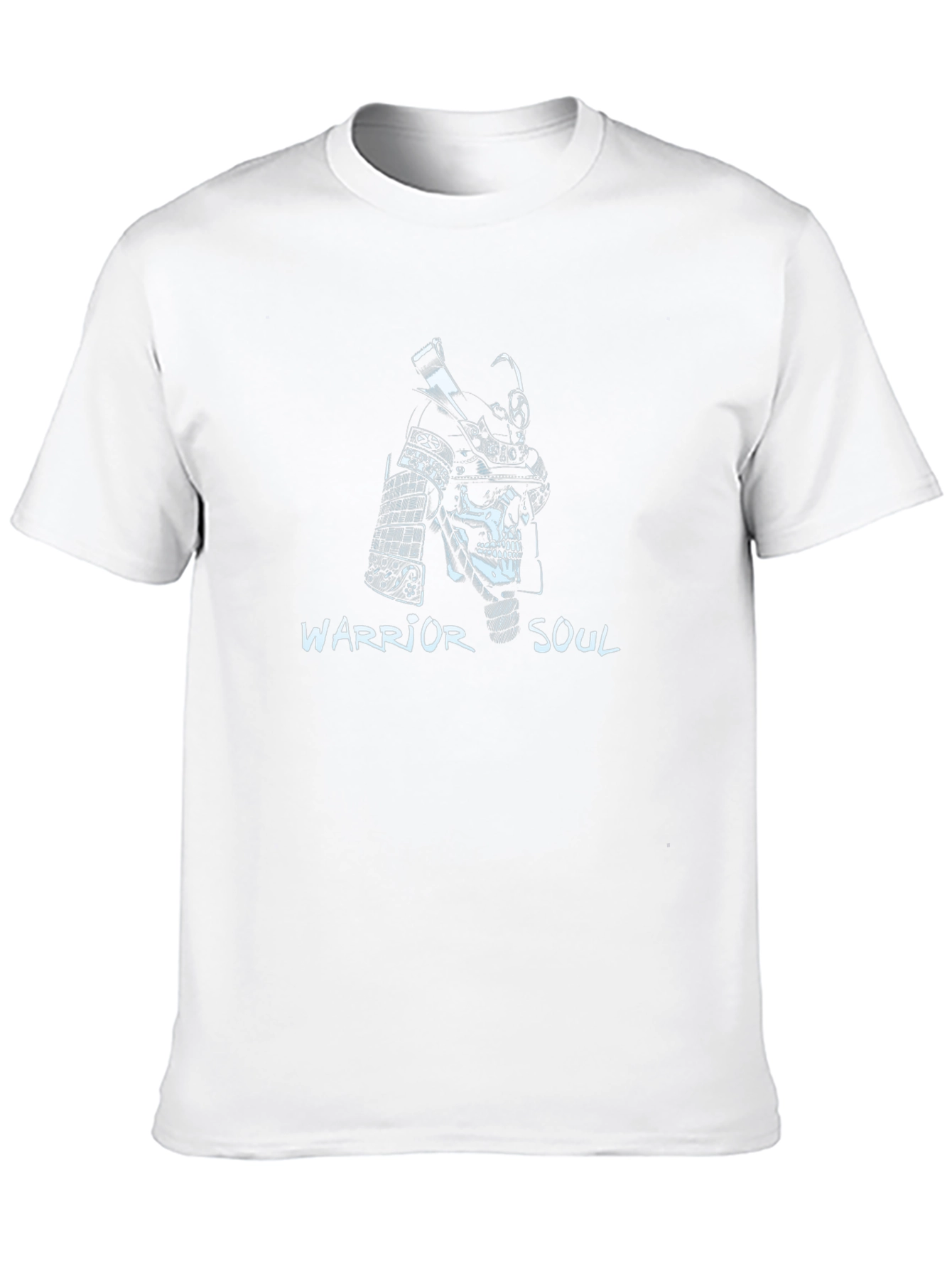 Warrior Soul Samurai Skull Graphic Black T-Shirt
