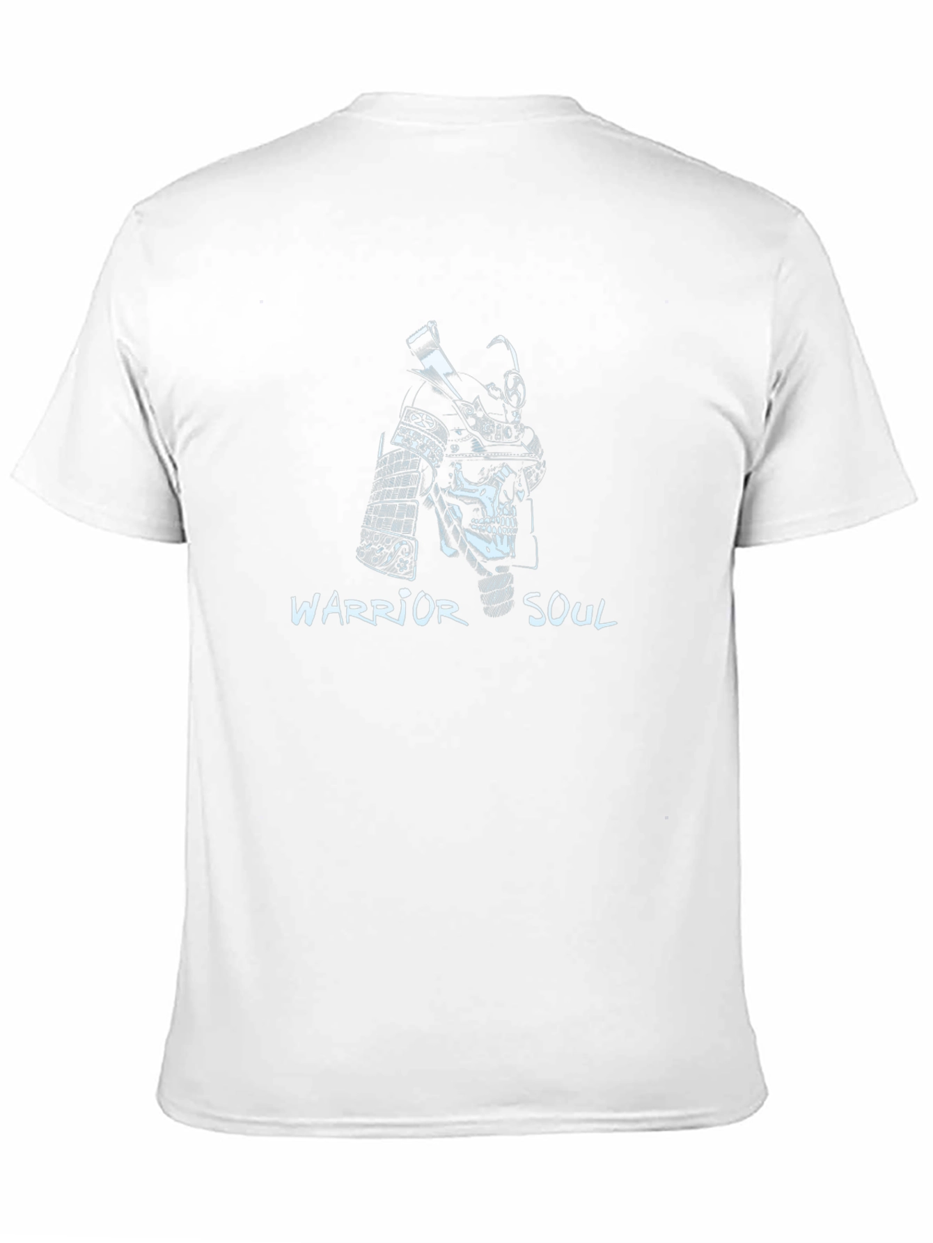 Warrior Soul Samurai Skull Graphic Black T-Shirt