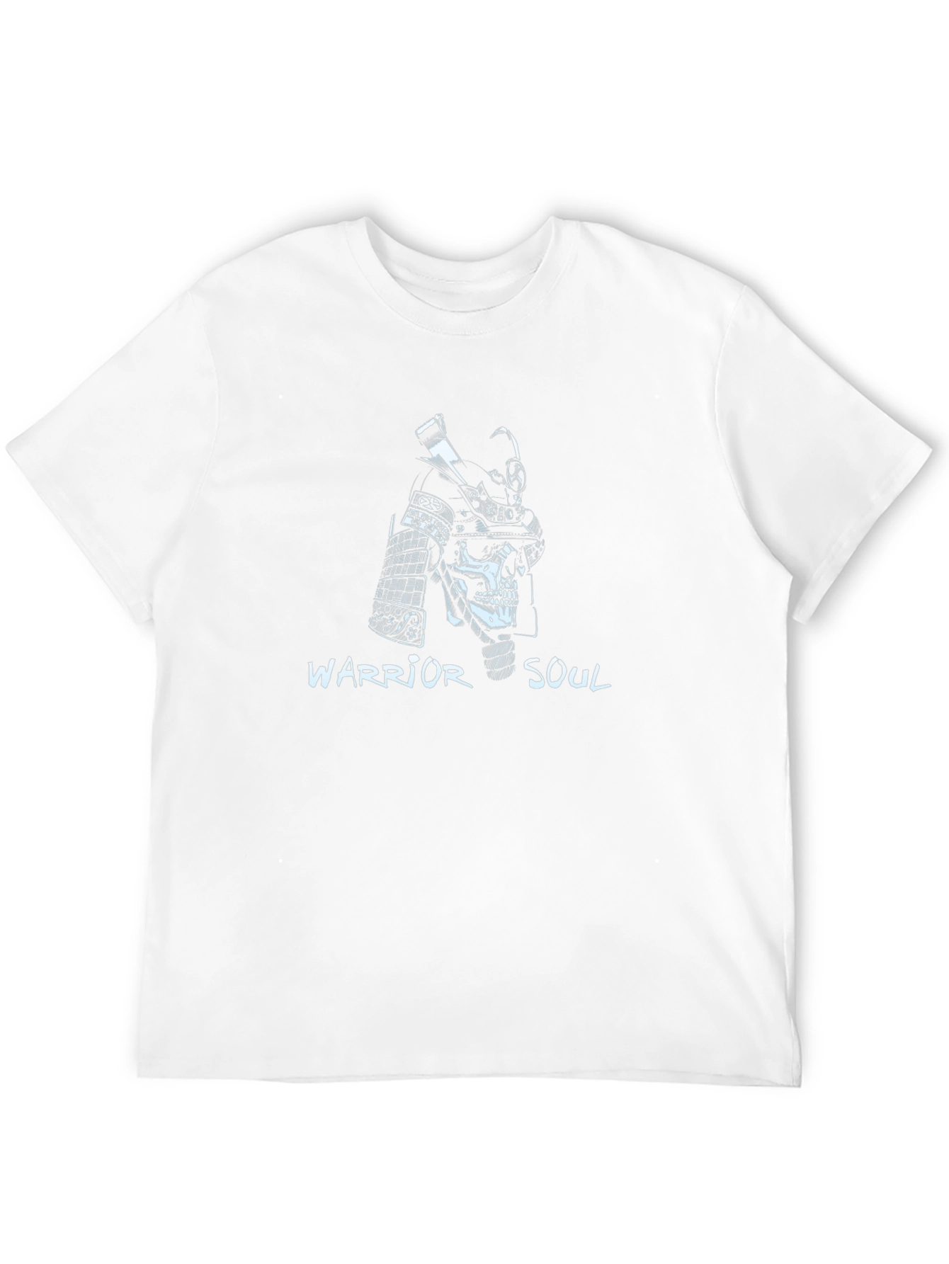 Warrior Soul Samurai Skull Graphic Black T-Shirt