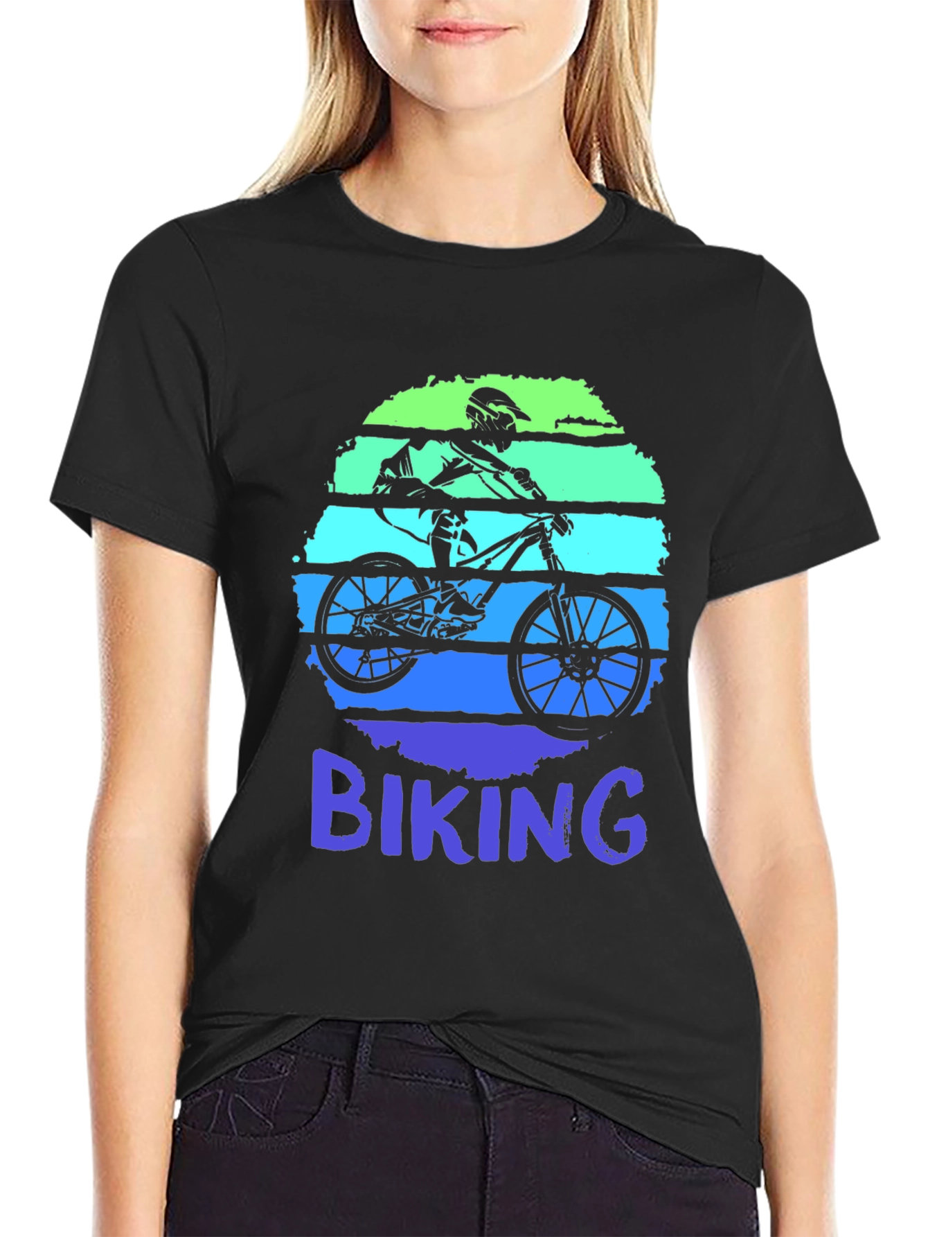 Retro Biking T-Shirt - Mountain Bike Graphic Tee