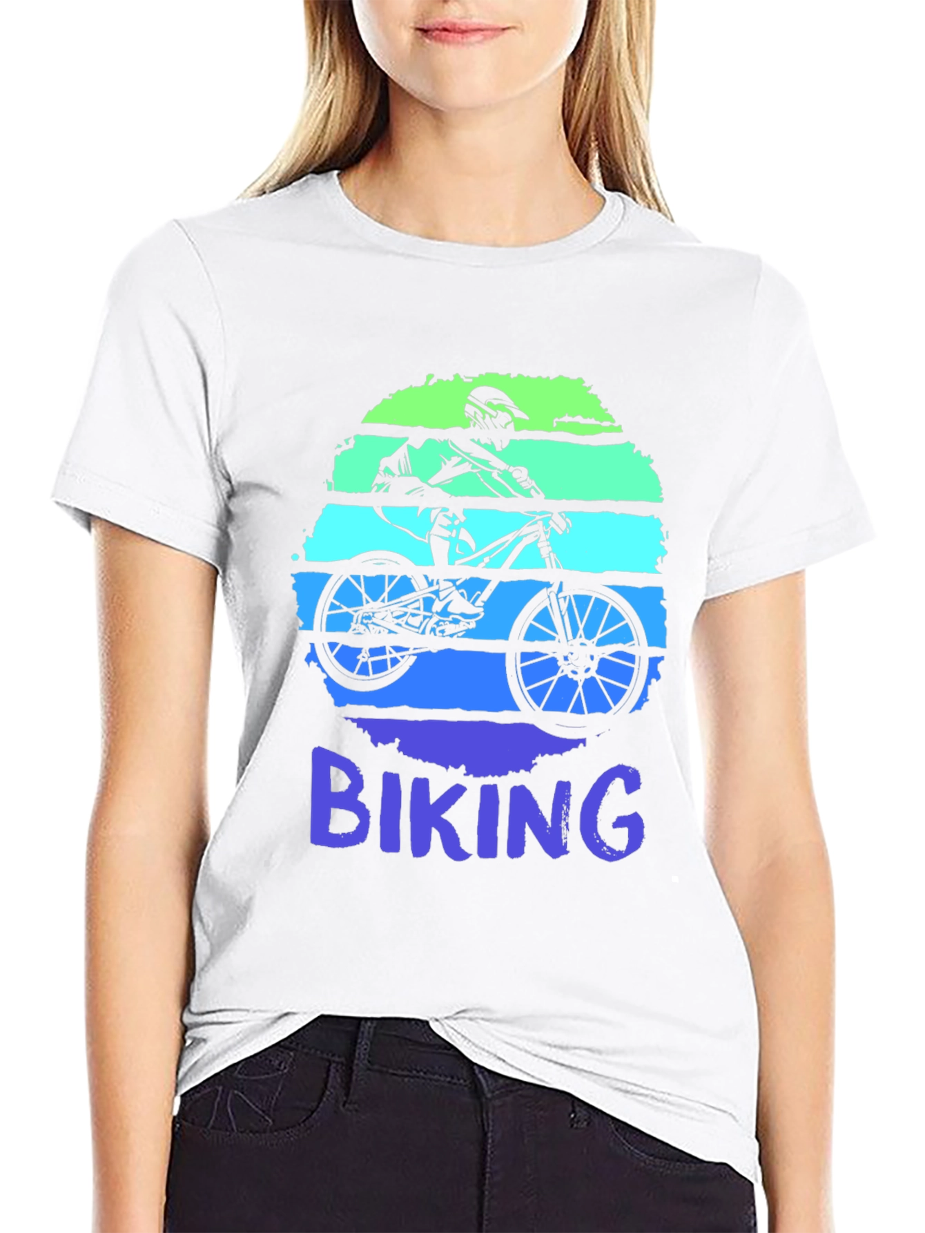 Retro Biking T-Shirt - Mountain Bike Graphic Tee