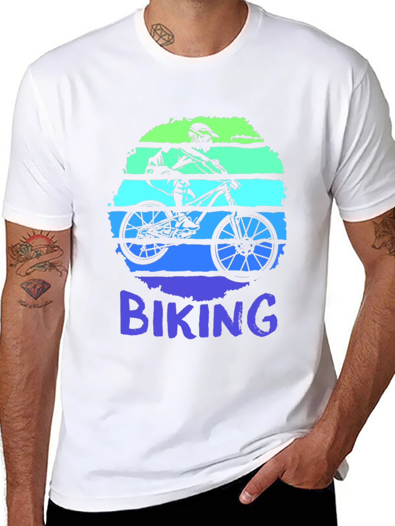 Retro Biking T-Shirt - Mountain Bike Graphic Tee