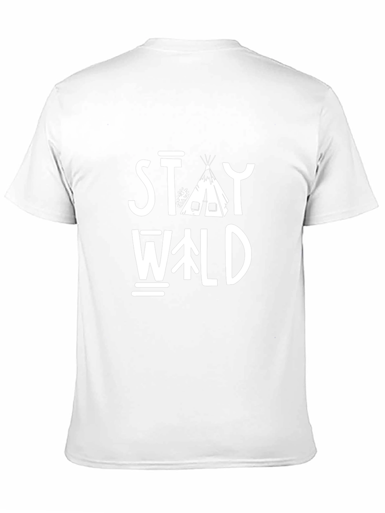 Stay Wild Graphic Tee - Black Cotton T-Shirt