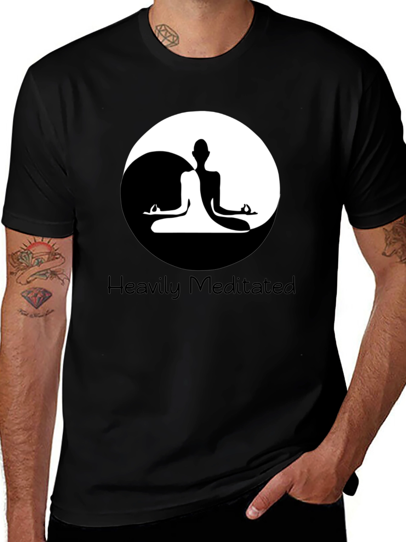 Heavily Meditated Yin Yang T-Shirt - Balance and Style