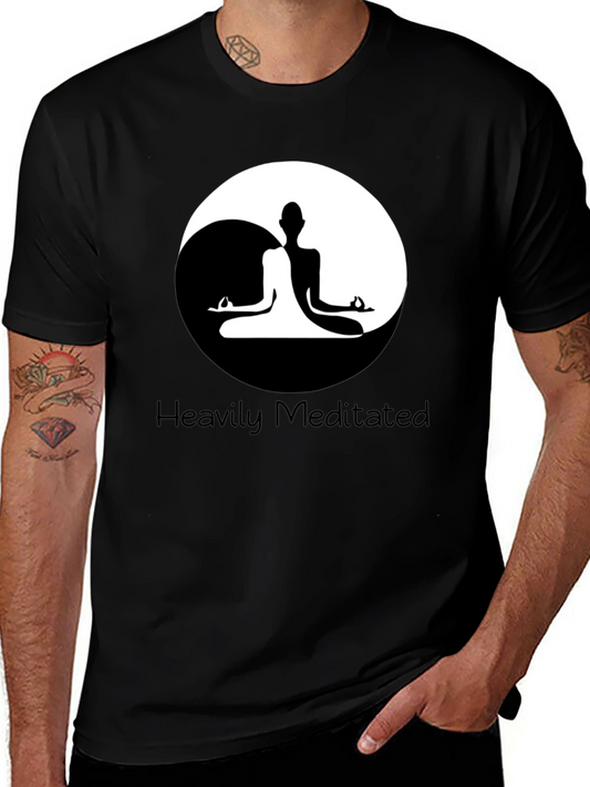 Heavily Meditated Yin Yang T-Shirt - Balance and Style