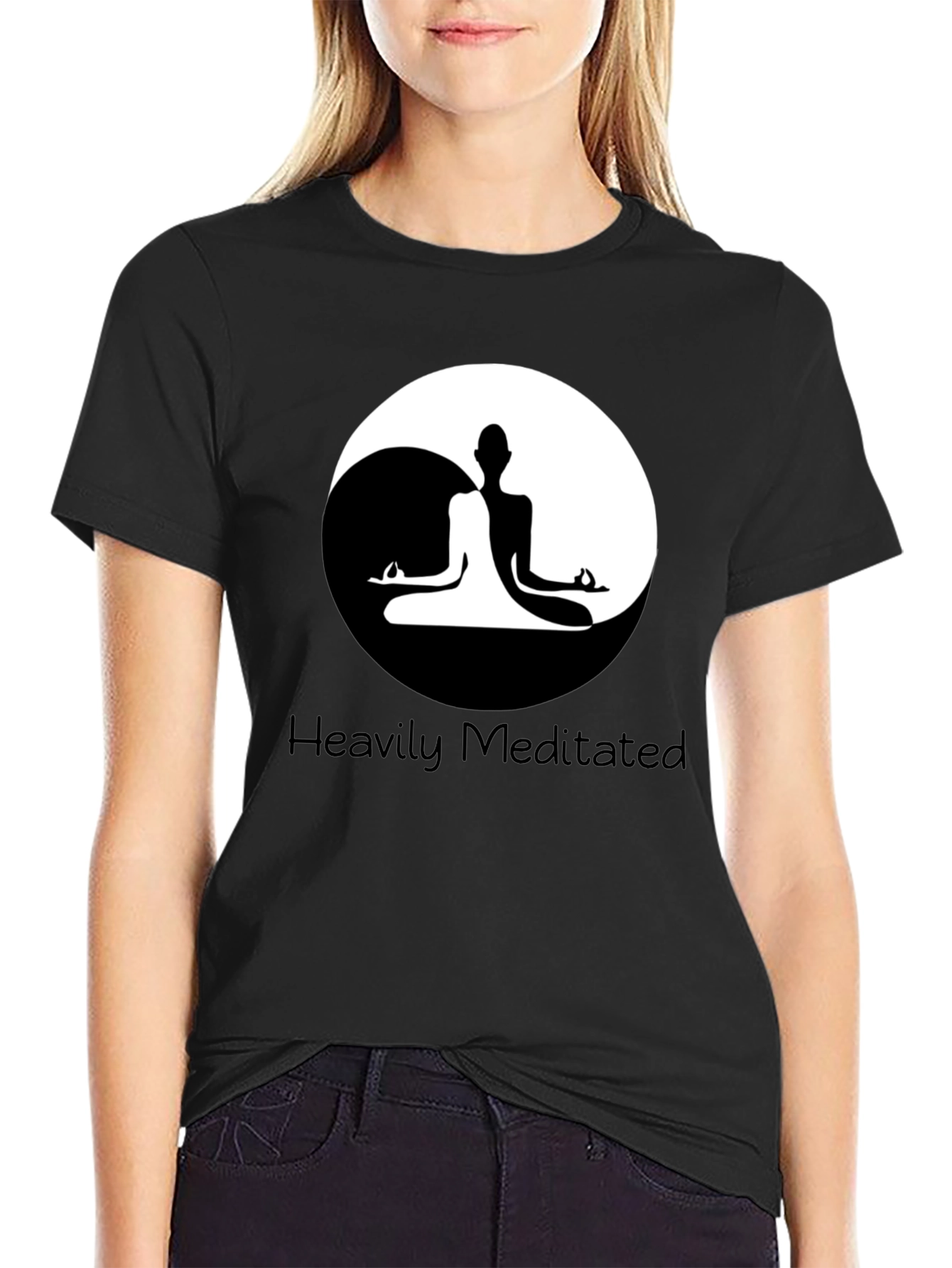 Heavily Meditated Yin Yang T-Shirt - Balance and Style