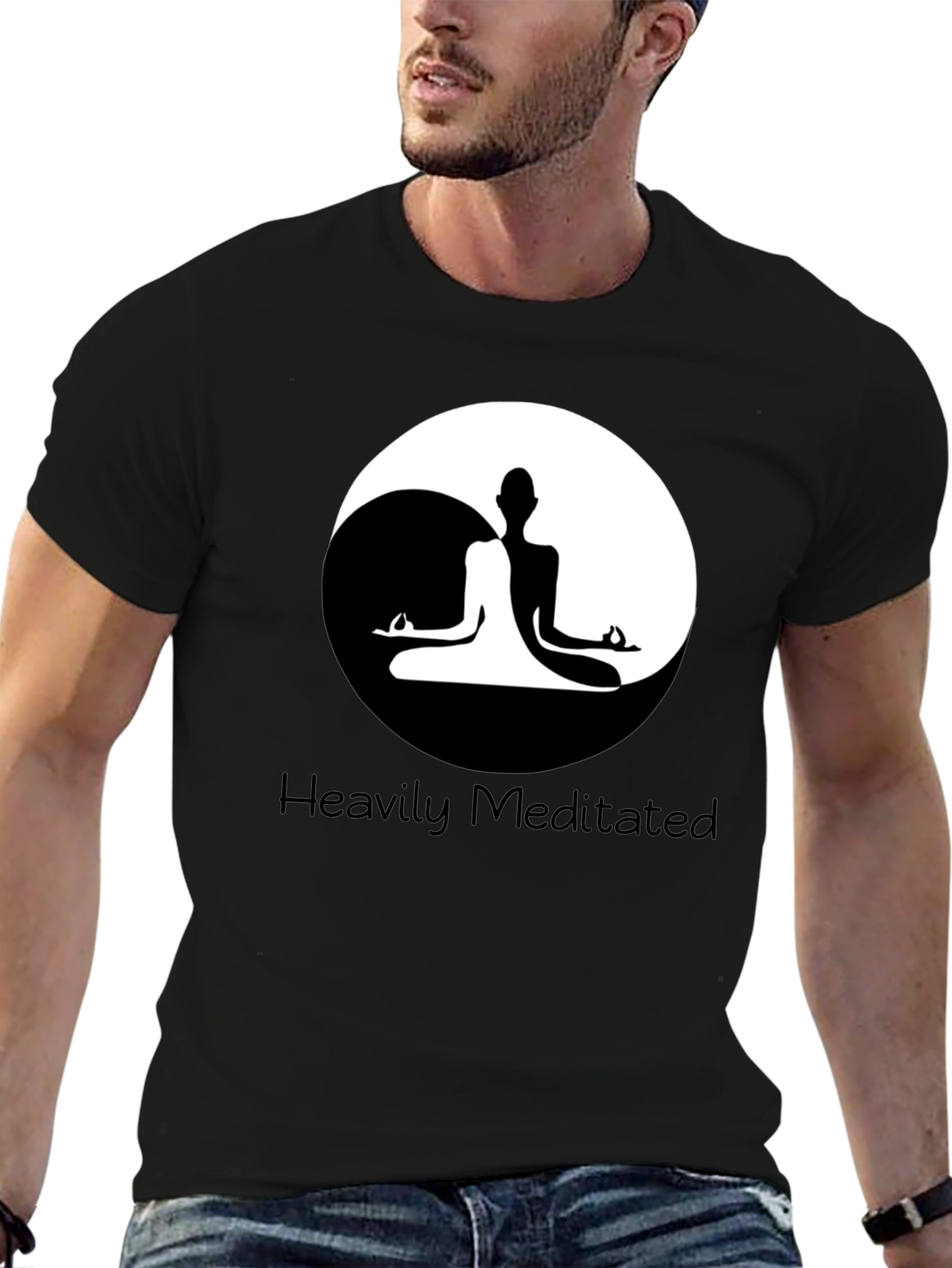 Heavily Meditated Yin Yang T-Shirt - Balance and Style