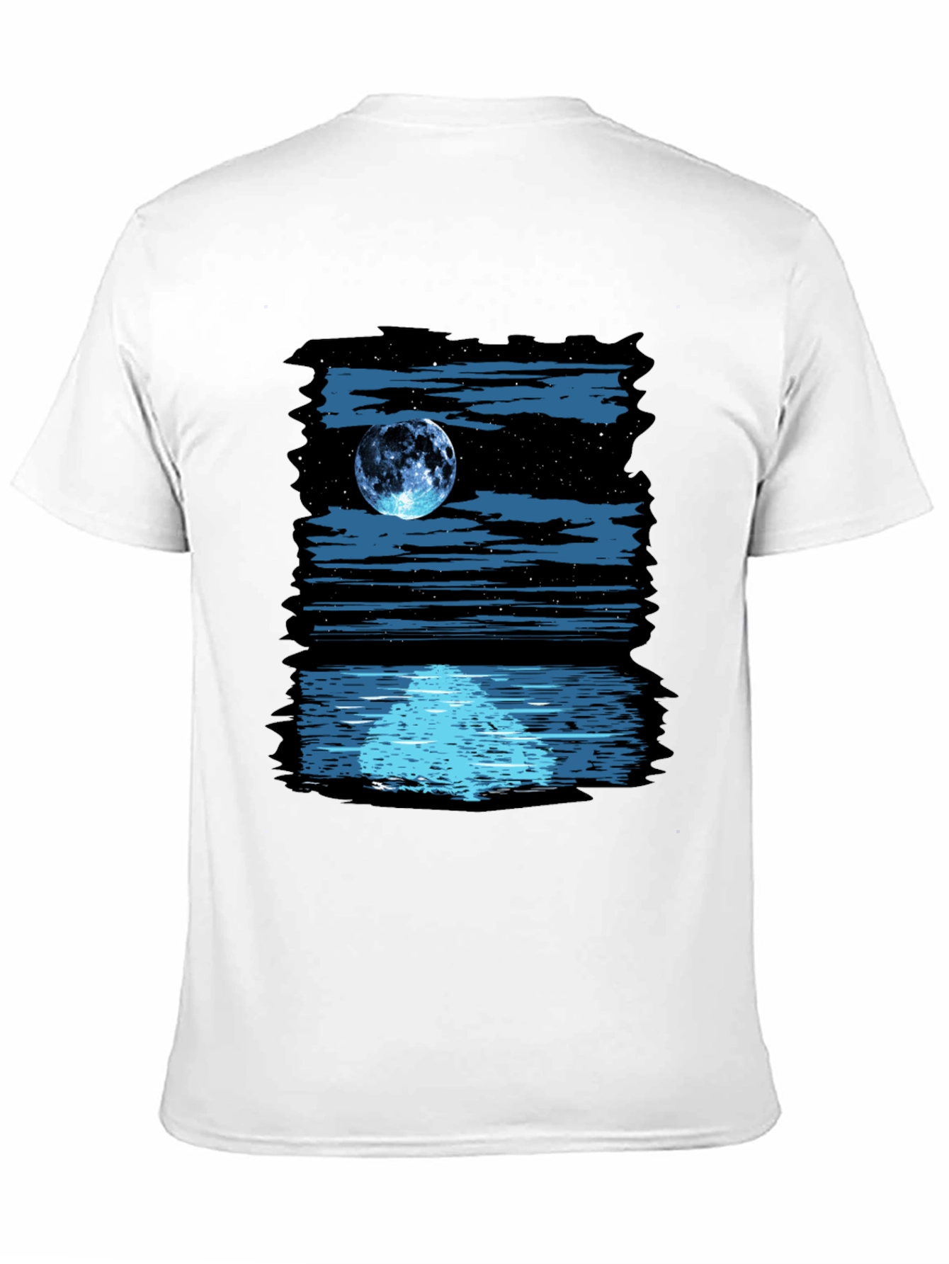 Moonlit Water Graphic Tee - Black