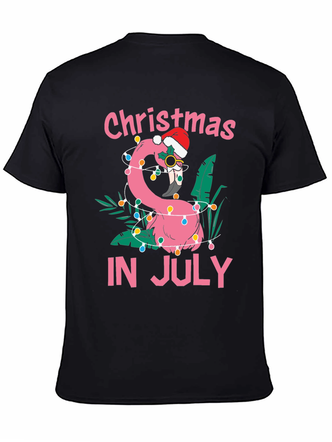 Christmas in July Flamingo T-Shirt