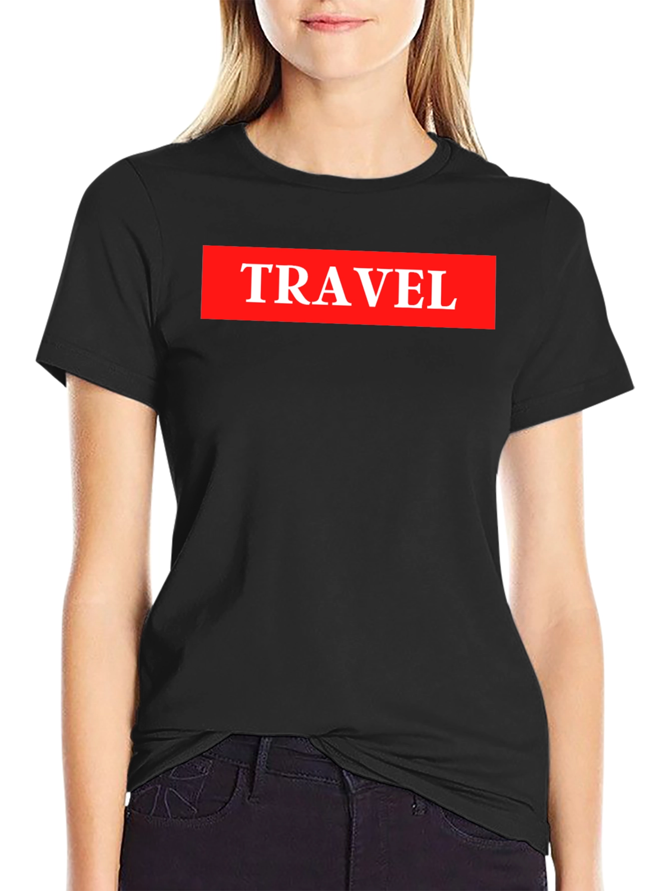 Travel Graphic Tee - Adventure Ready Casual Black T-Shirt
