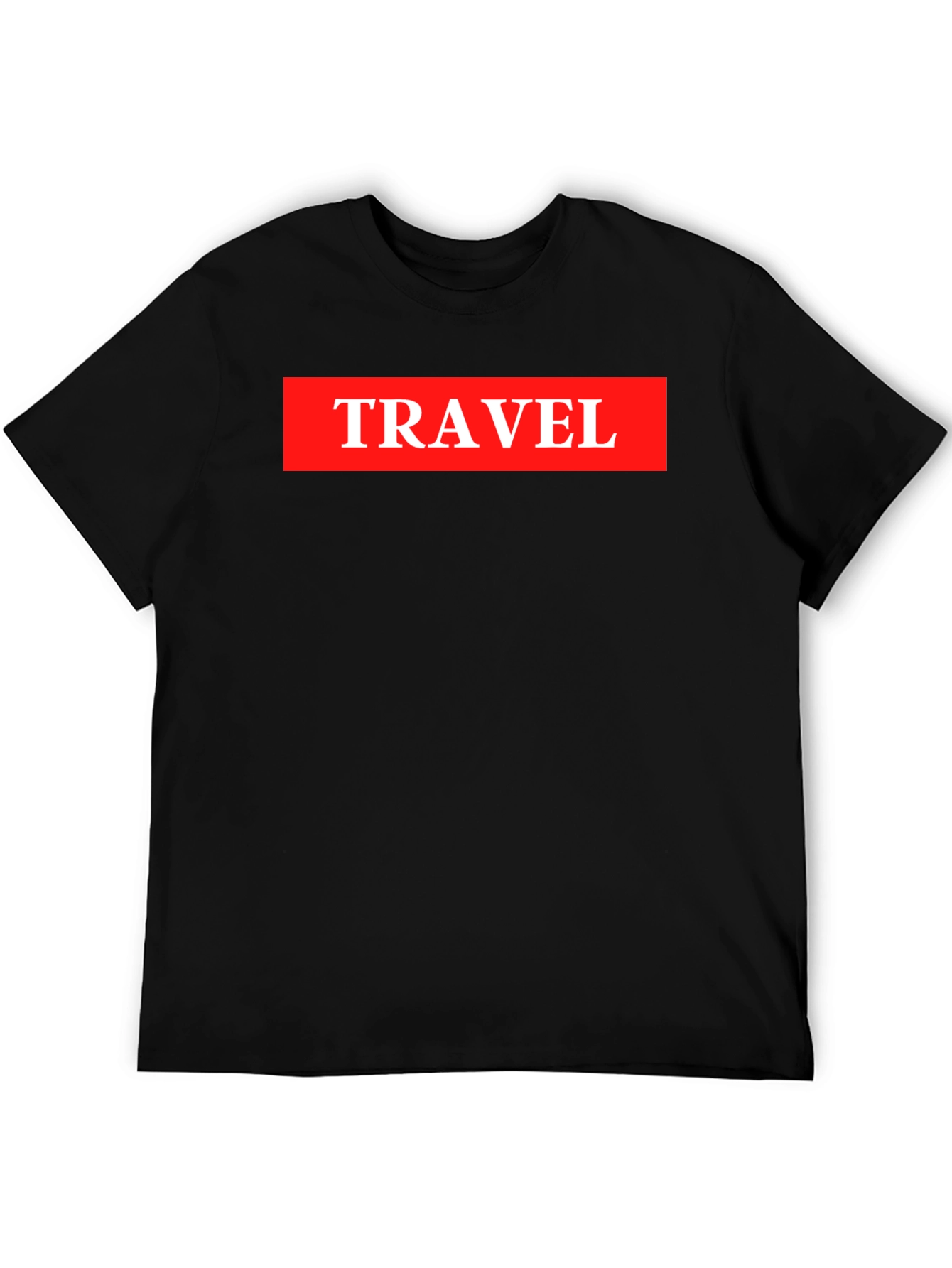Travel Graphic Tee - Adventure Ready Casual Black T-Shirt