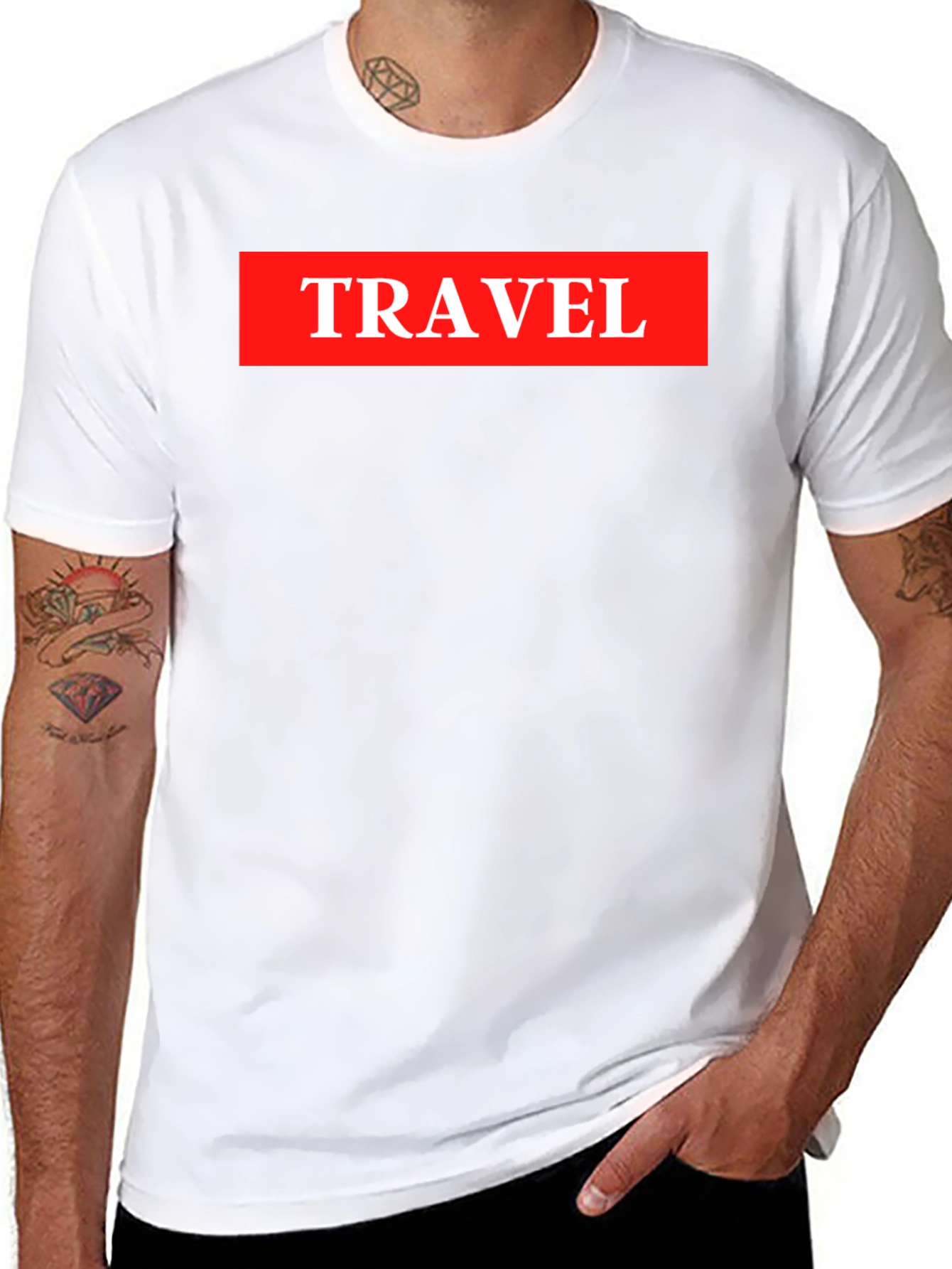 Travel Graphic Tee - Adventure Ready Casual Black T-Shirt