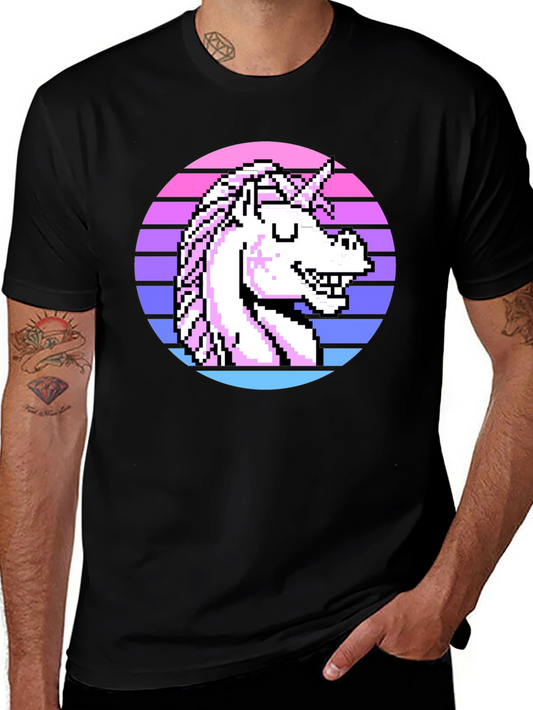 Pixel Unicorn T-Shirt - Retro Style Graphic Tee