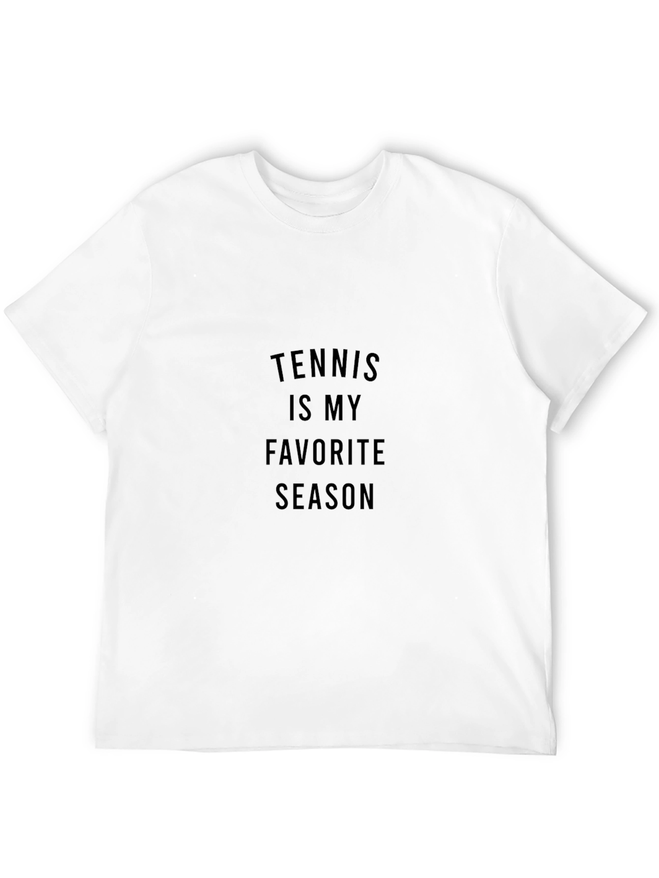 Tennis Is My Favorite Season Black T-Shirt