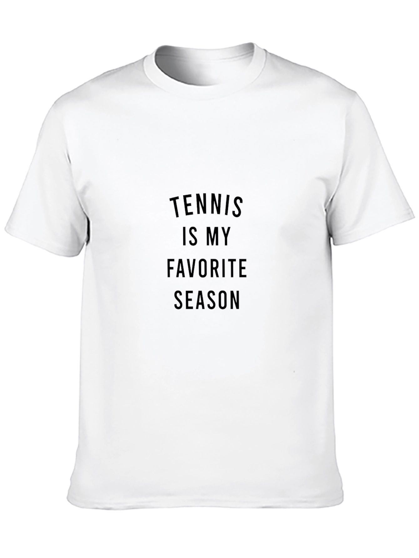 Tennis Is My Favorite Season Black T-Shirt