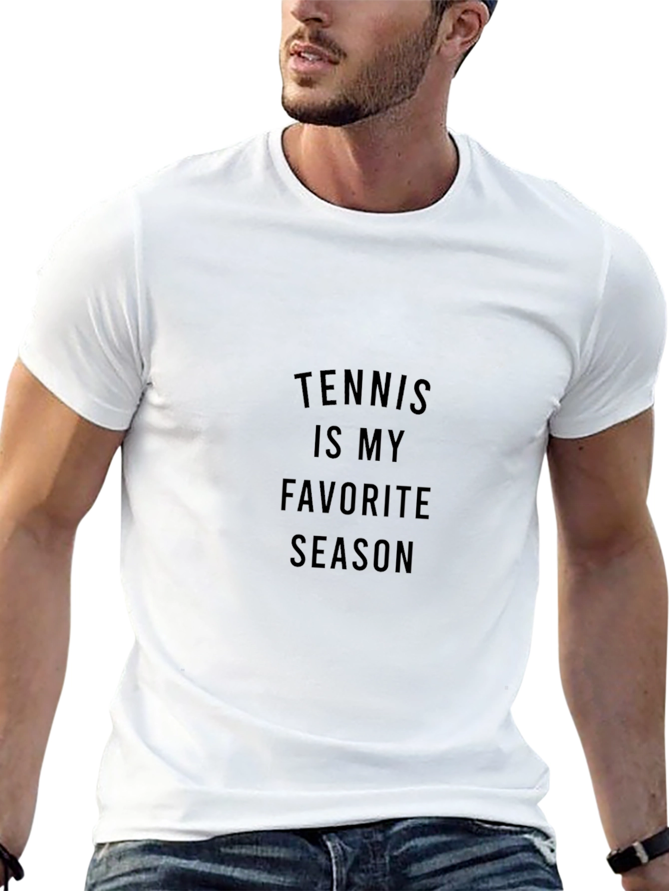 Tennis Is My Favorite Season Black T-Shirt