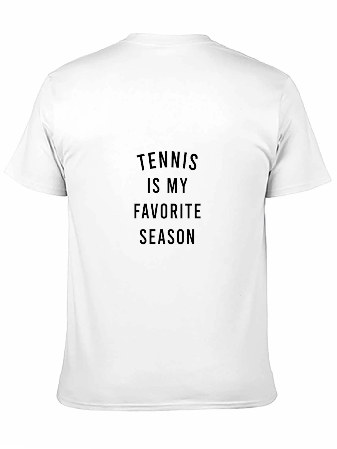 Tennis Is My Favorite Season Black T-Shirt