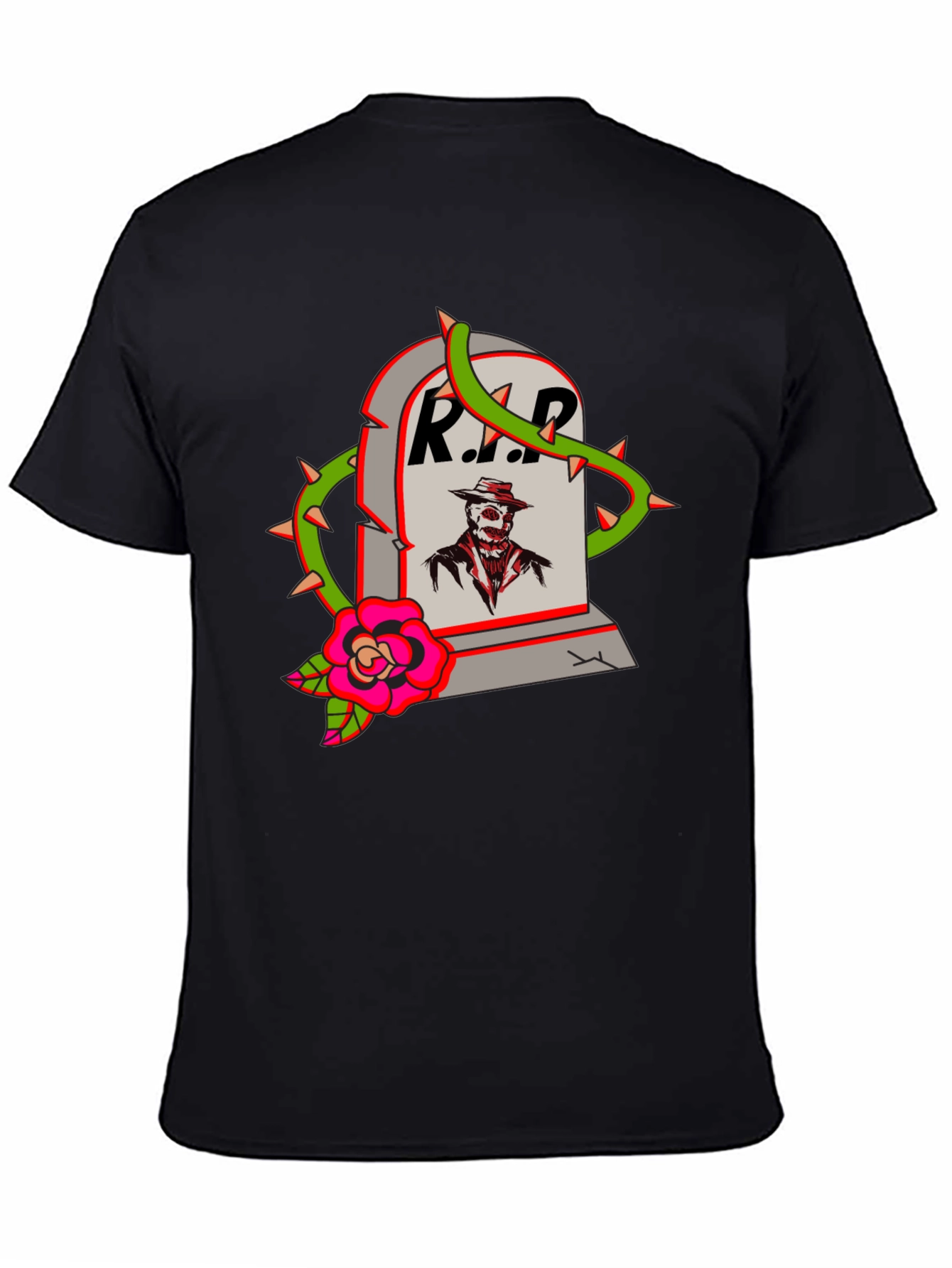 RIP Tombstone Graphic T-Shirt - Spooky Streetwear