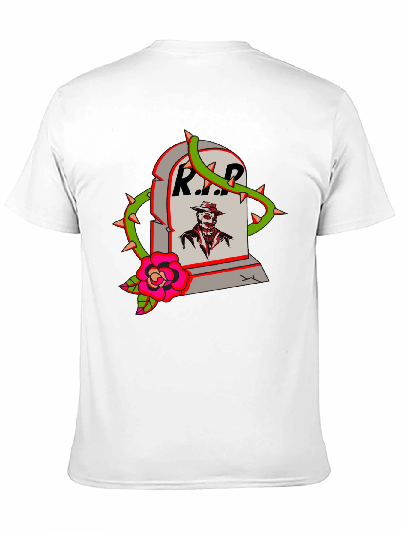RIP Tombstone Graphic T-Shirt - Spooky Streetwear