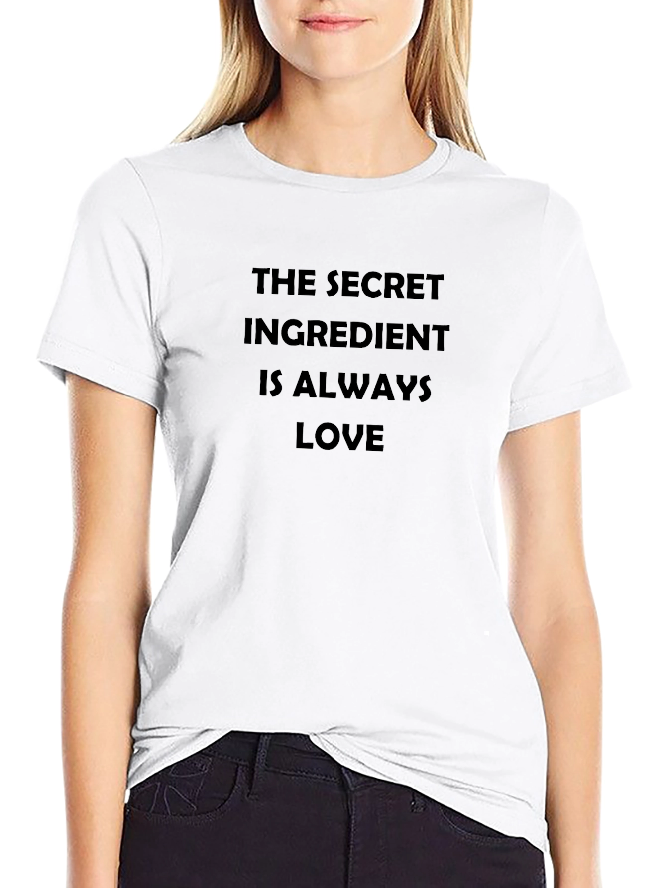 Secret Ingredient Love T-Shirt - Black Cotton