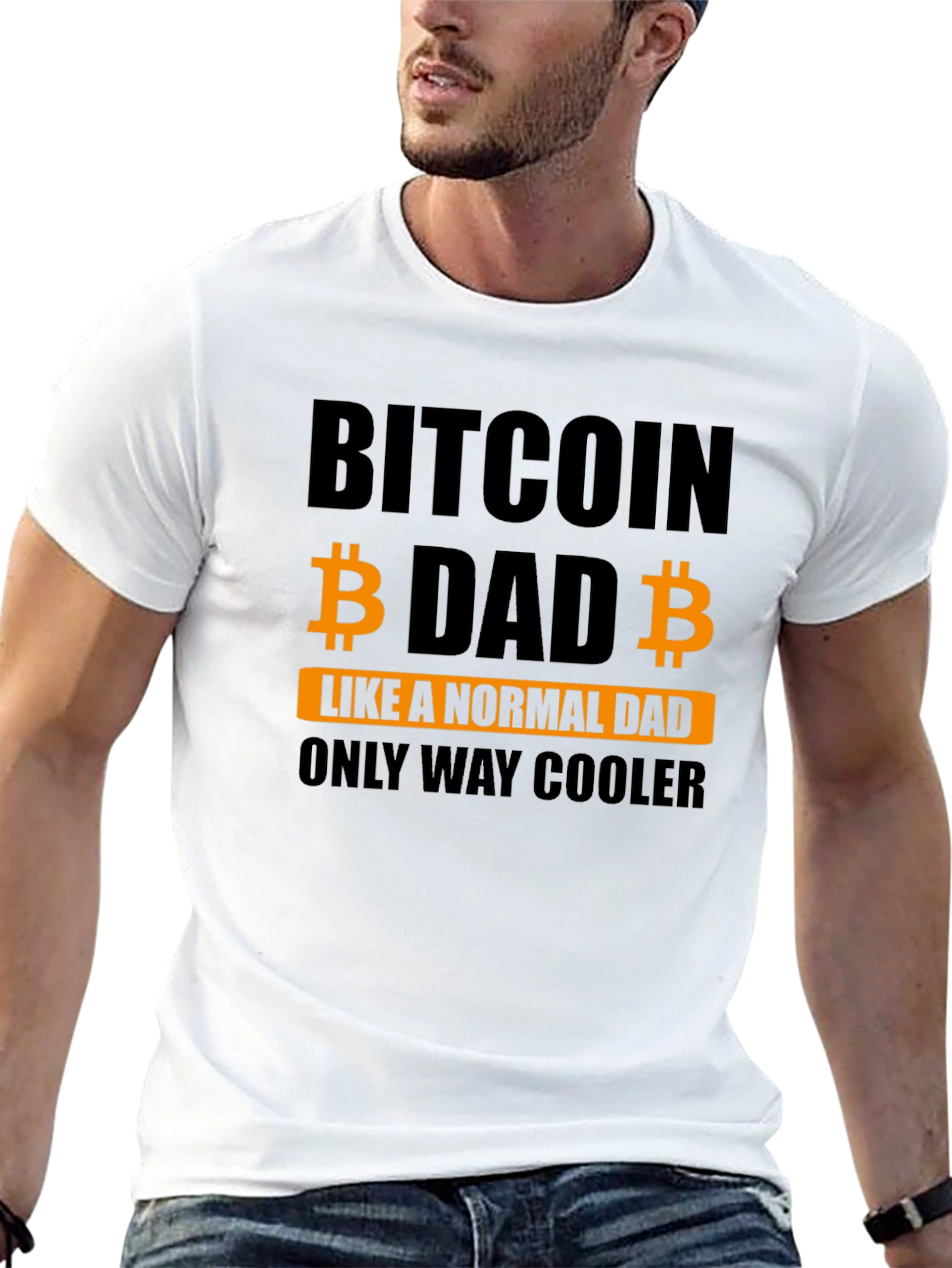 Bitcoin Dad T-Shirt - Cool Crypto Dad Gift