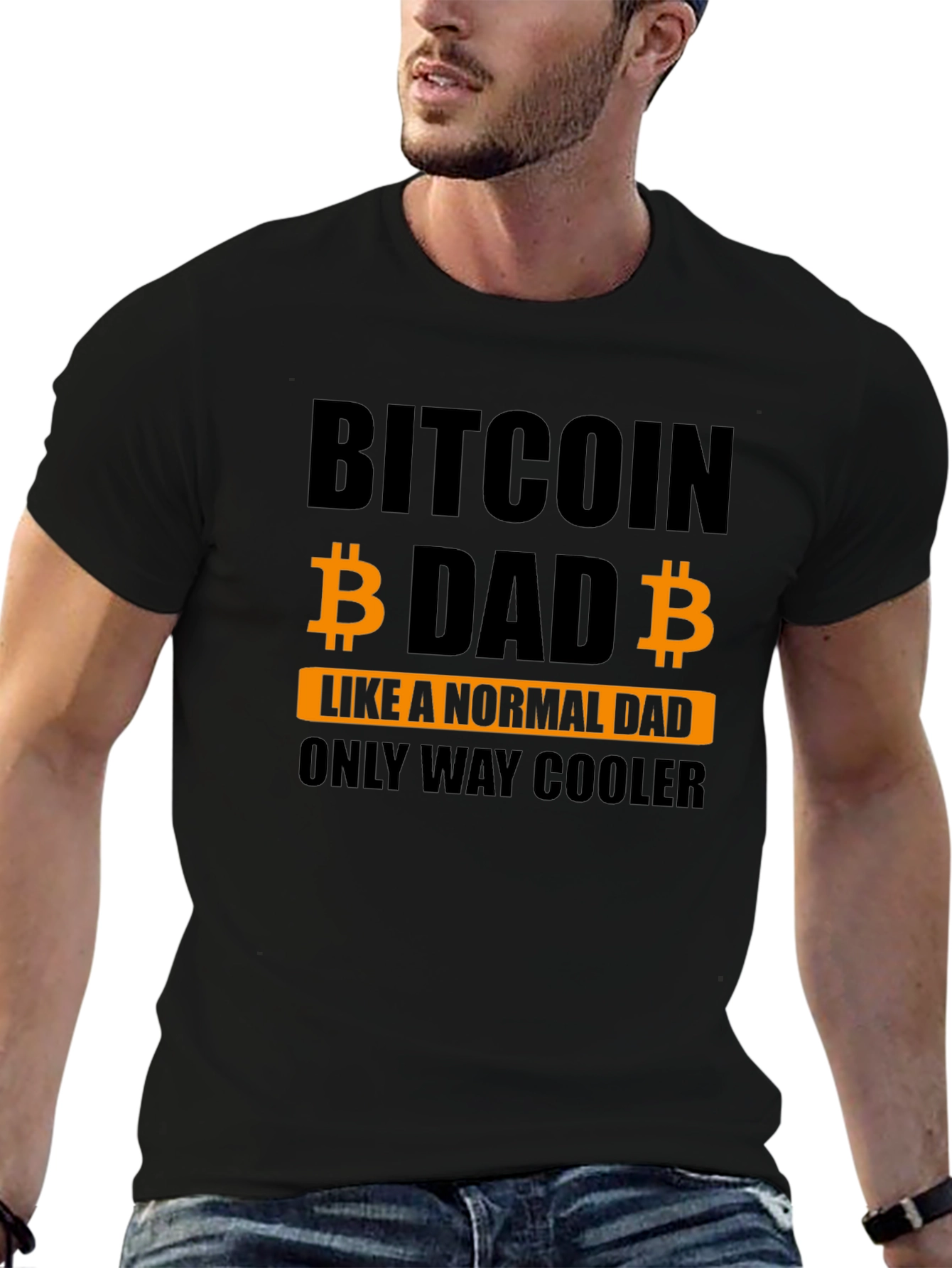 Bitcoin Dad T-Shirt - Cool Crypto Dad Gift