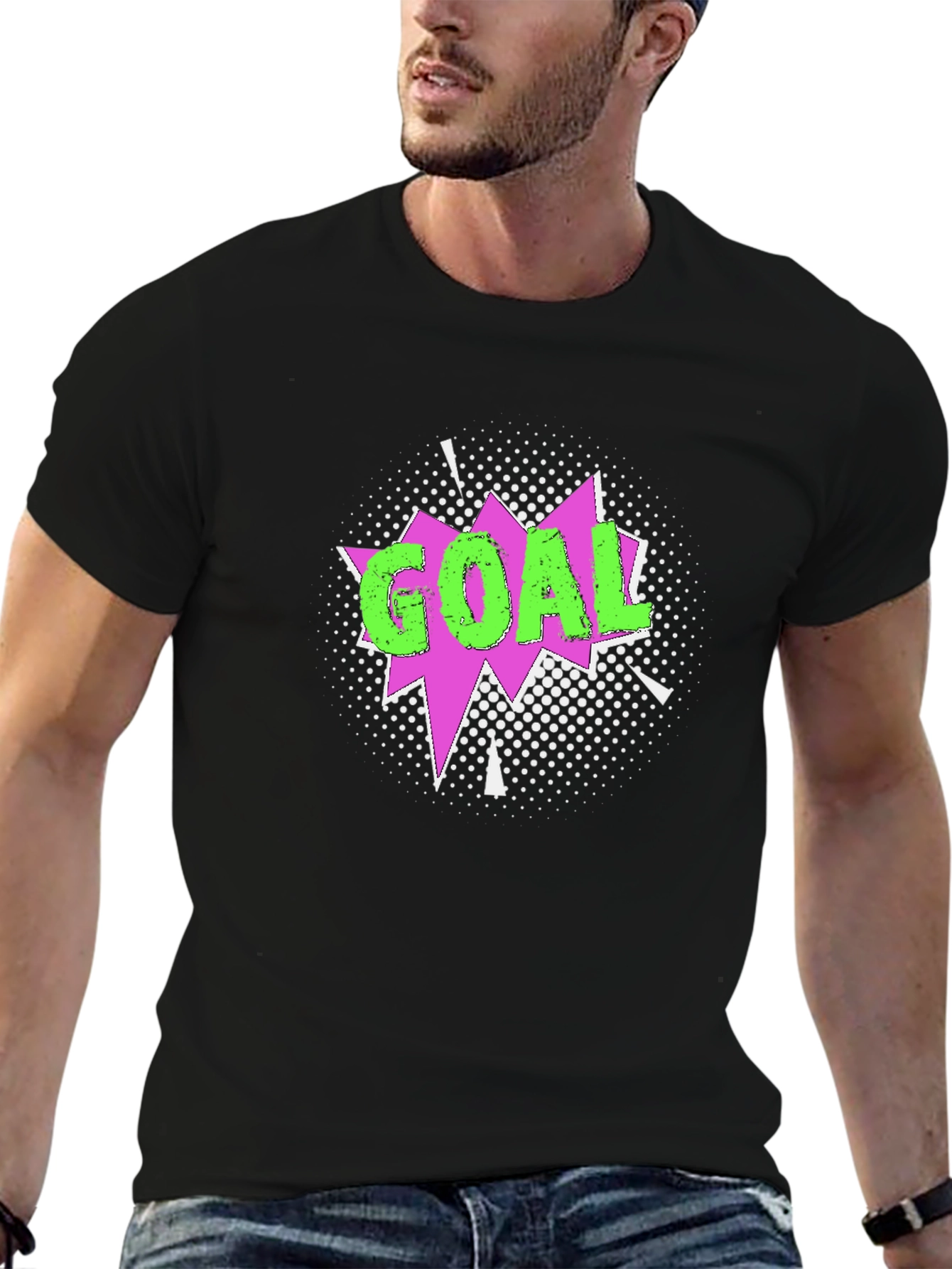 Goal! Graphic T-Shirt - Black