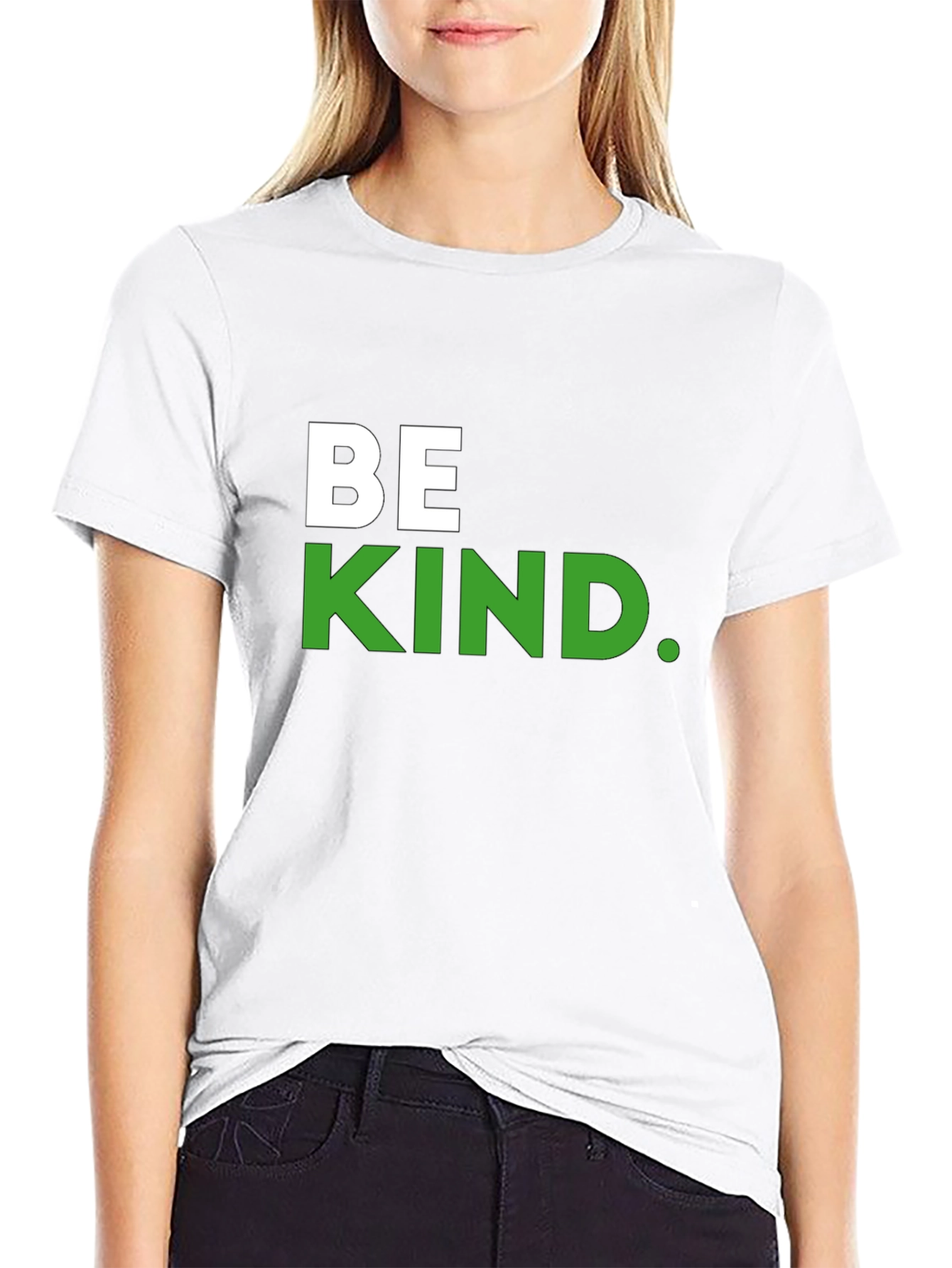 Be Kind T-Shirt - Black - Crew Neck