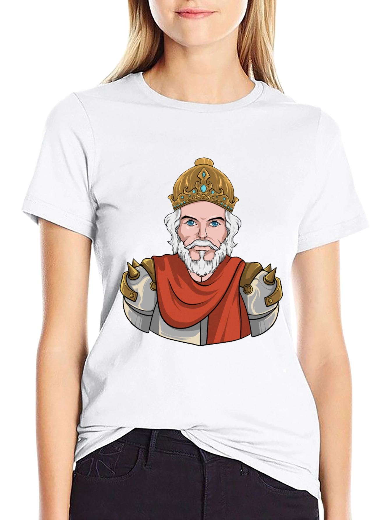 King Graphic T-Shirt - Regal Cartoon Print