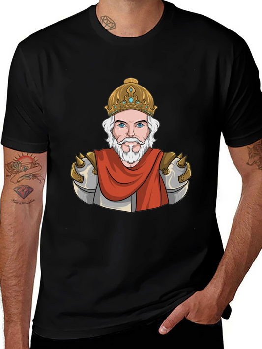 King Graphic T-Shirt - Regal Cartoon Print