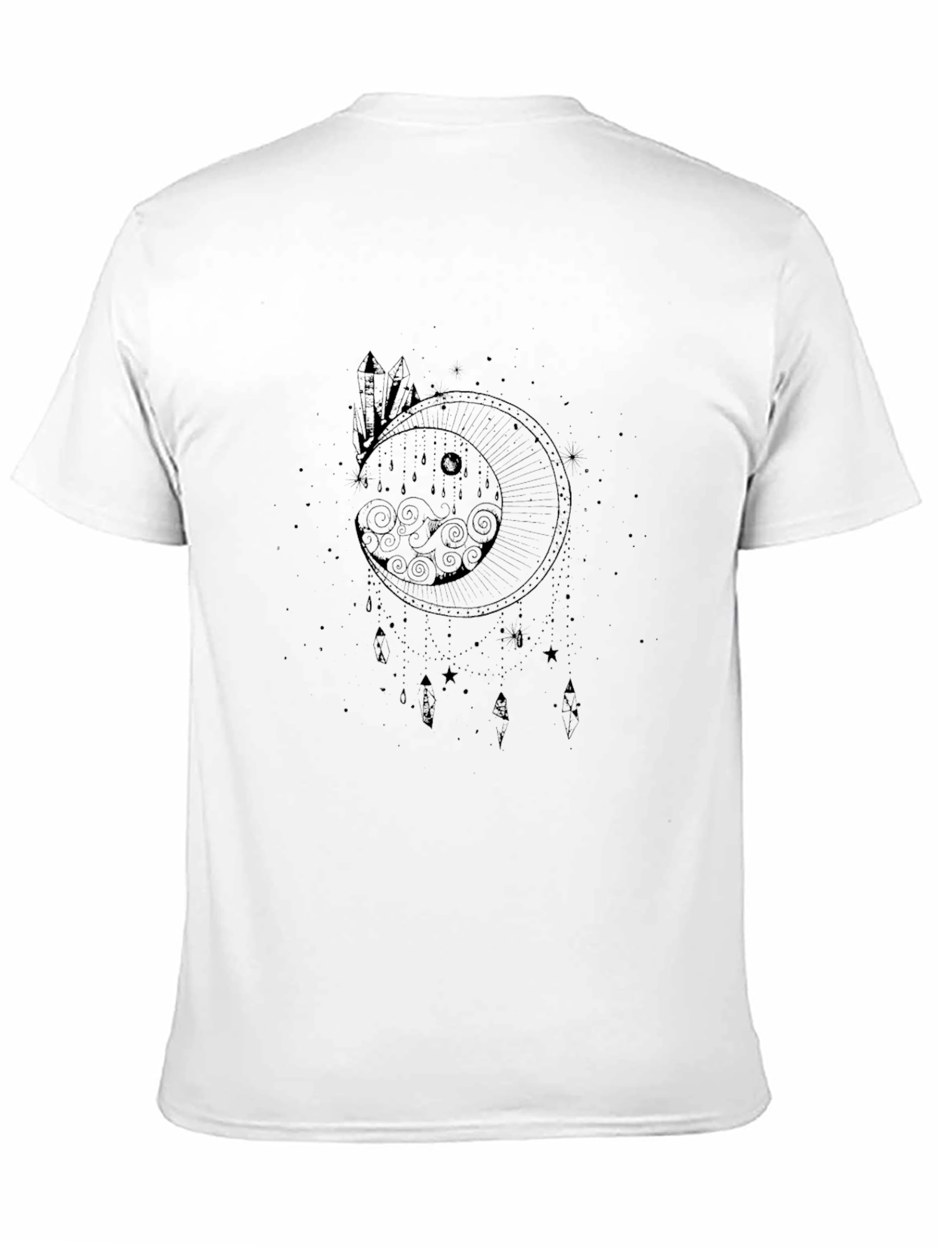 Mystic Moon Graphic T-Shirt - Black