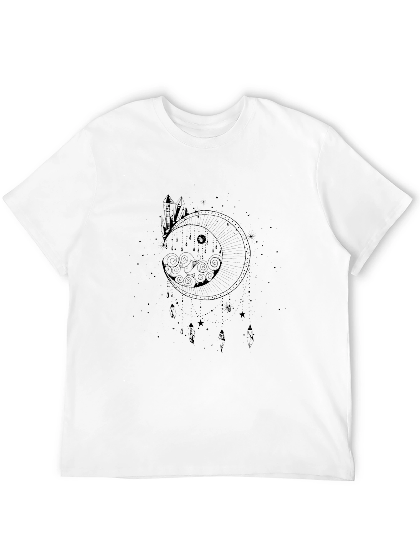Mystic Moon Graphic T-Shirt - Black