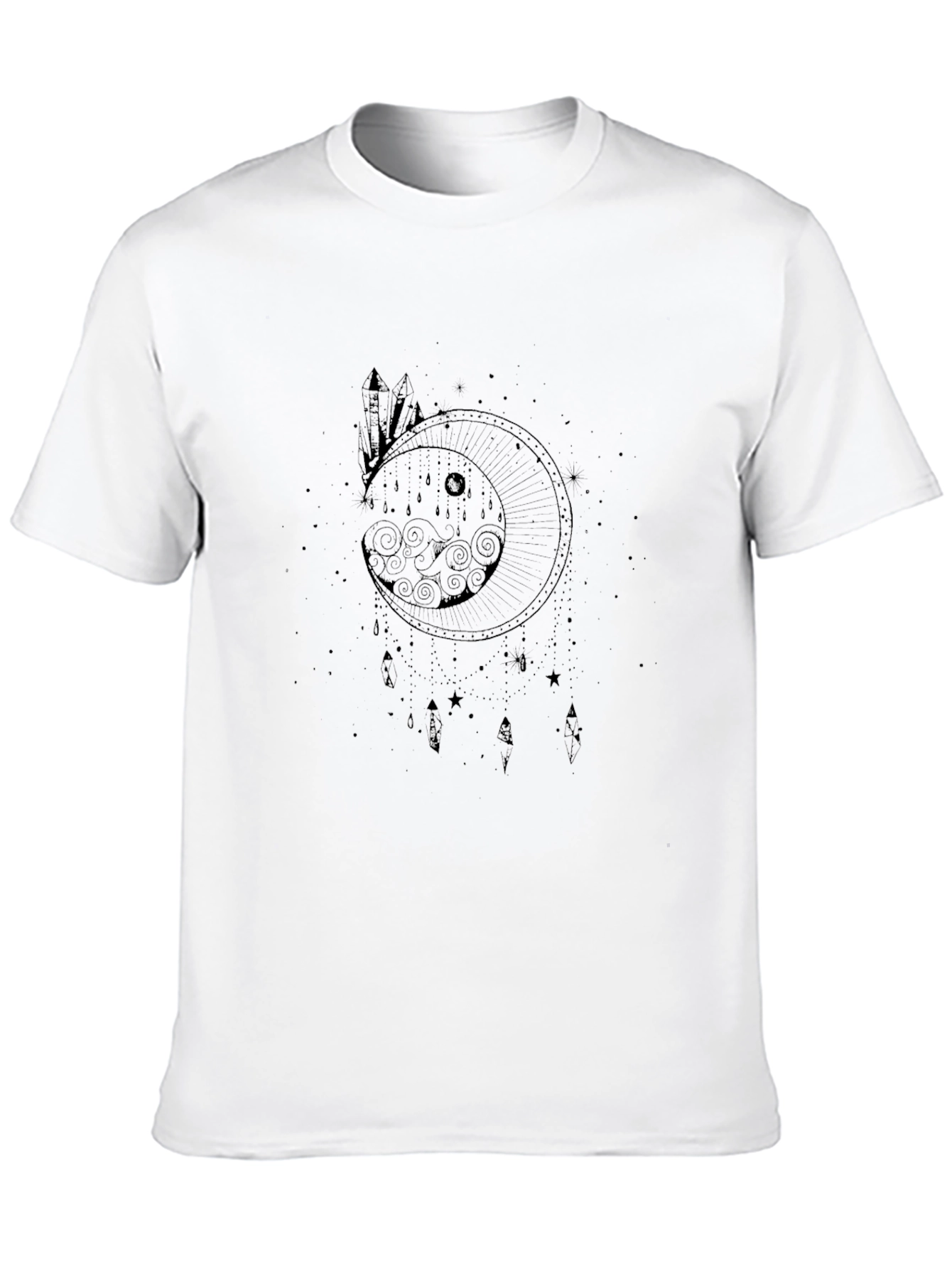 Mystic Moon Graphic T-Shirt - Black