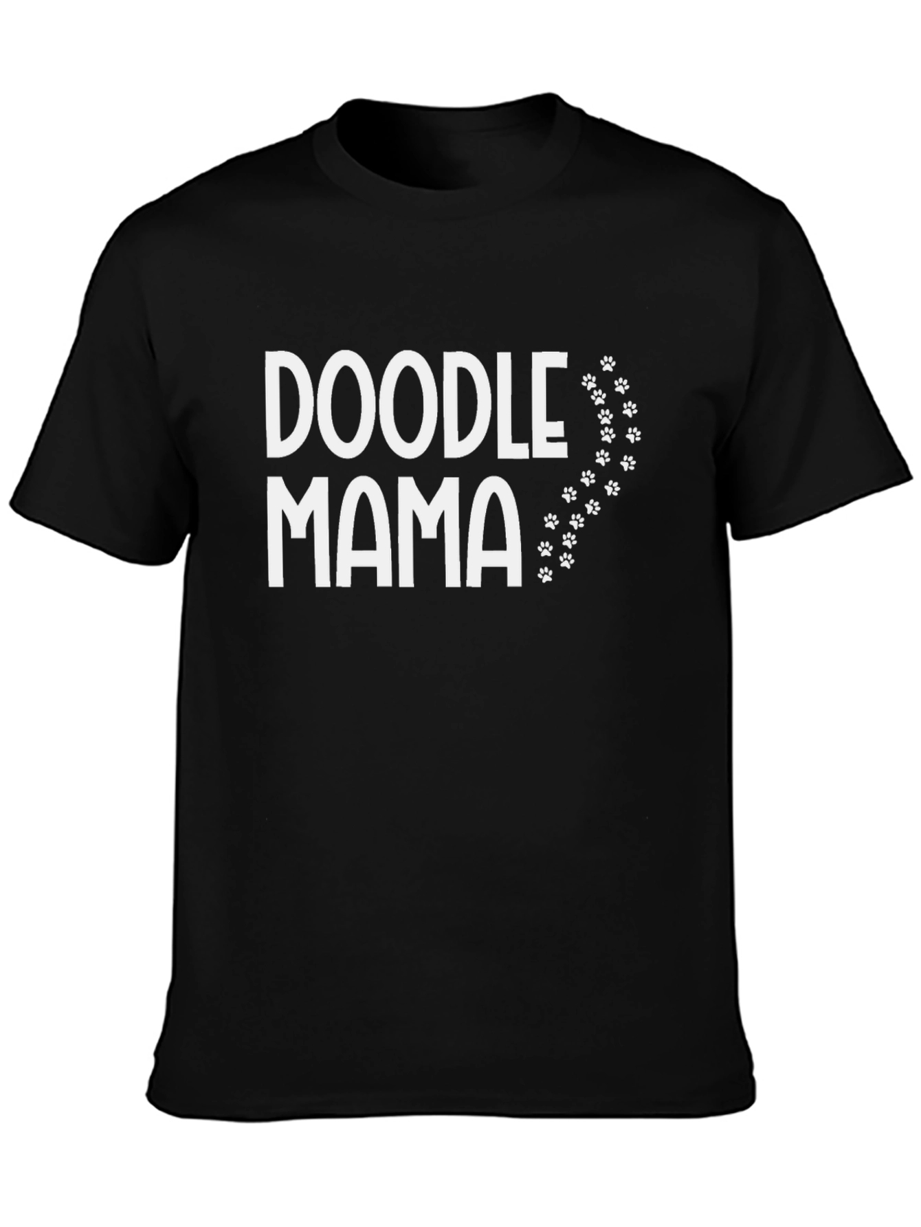Doodle Mama Black Graphic T-Shirt
