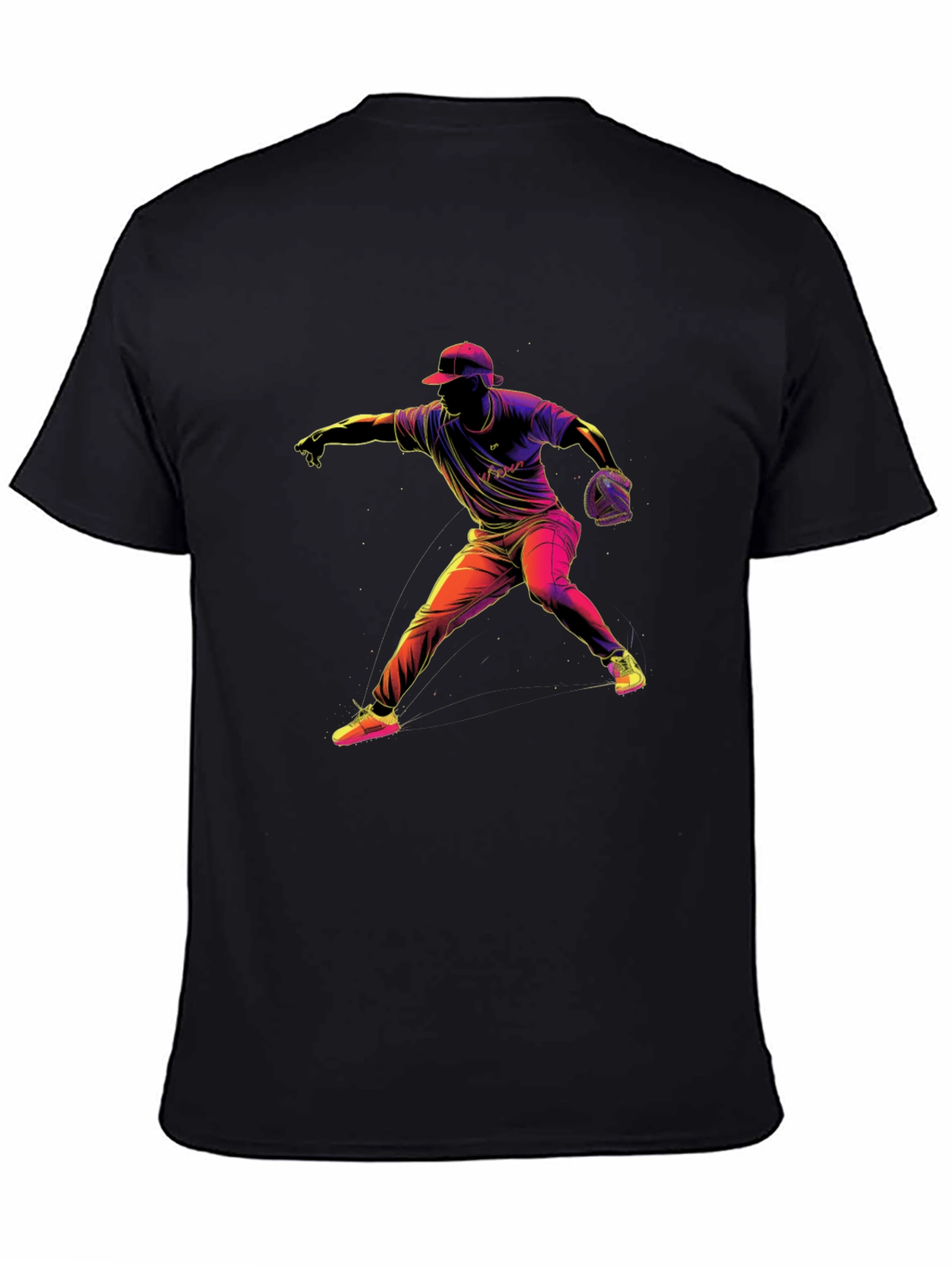 Baseball Pitcher Graphic T-Shirt