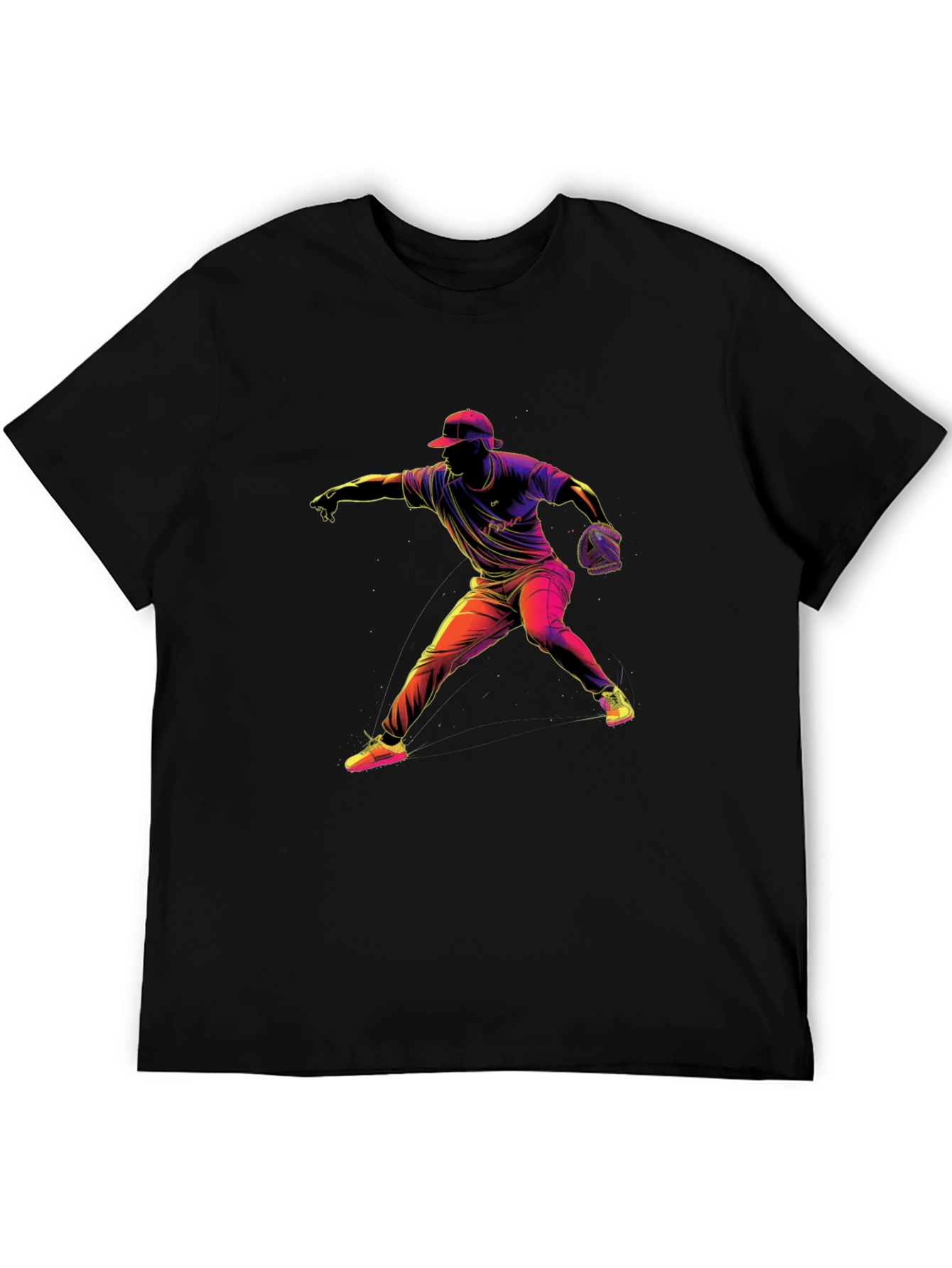 Baseball Pitcher Graphic T-Shirt