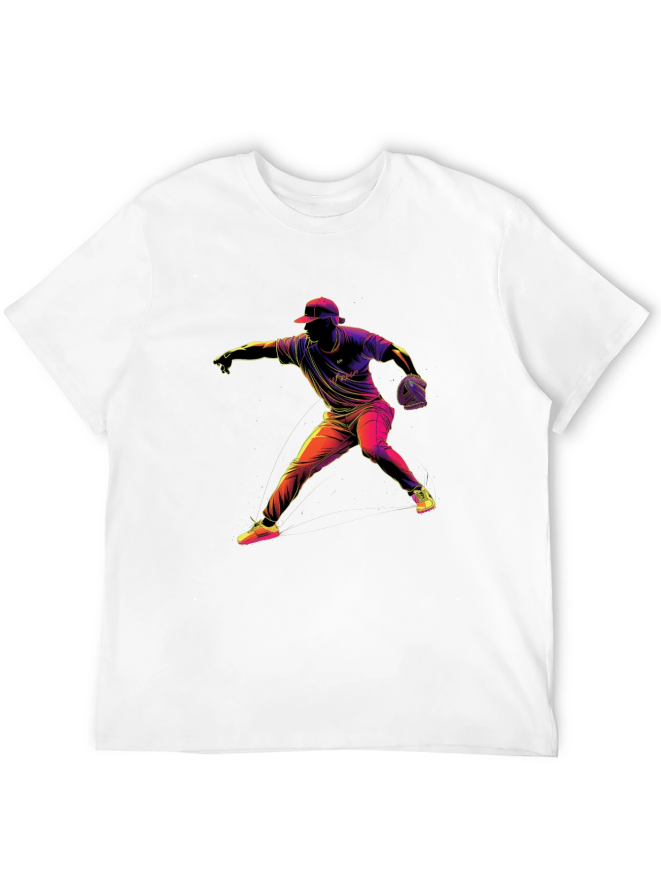 Baseball Pitcher Graphic T-Shirt