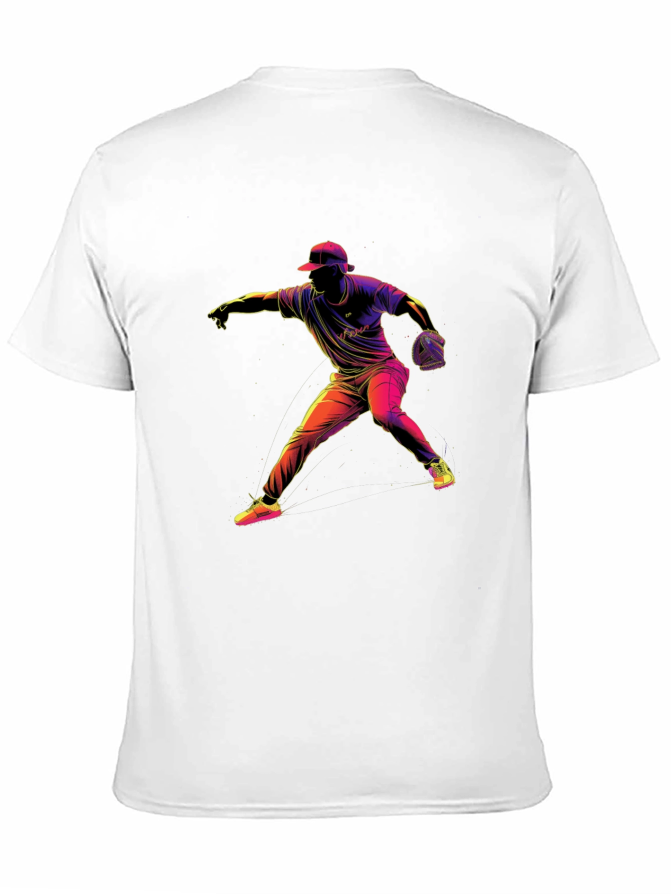 Baseball Pitcher Graphic T-Shirt